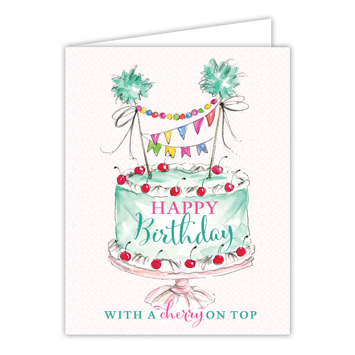 Handpainted Birthday Greeting Card