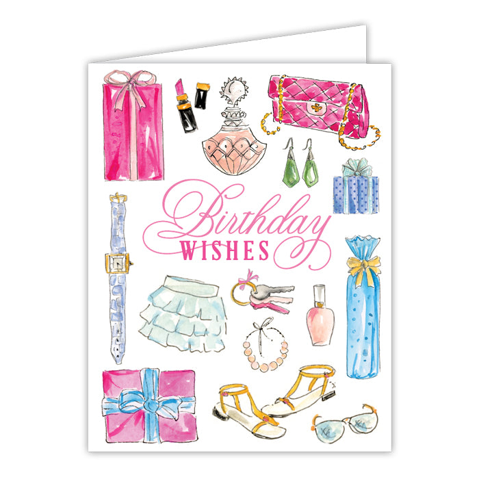 Handpainted Birthday Greeting Card