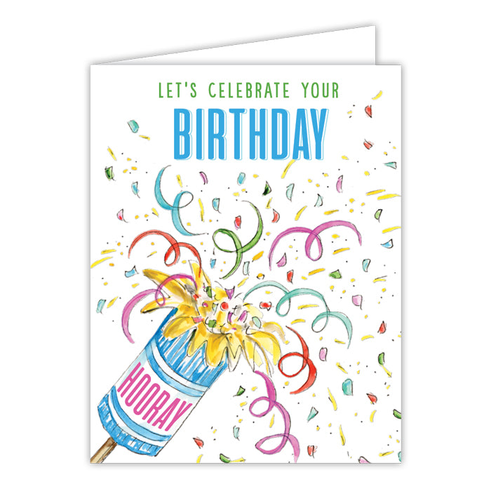 Handpainted Birthday Greeting Card