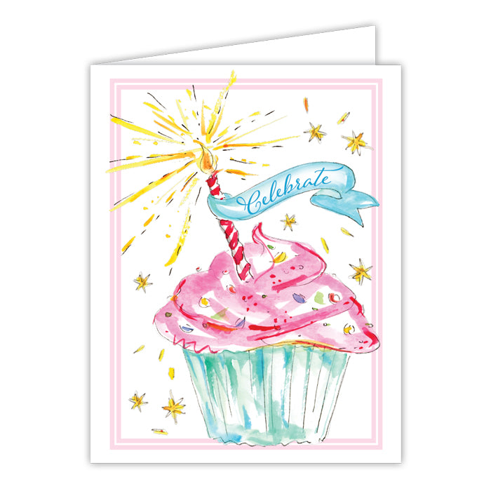 Handpainted Birthday Greeting Card