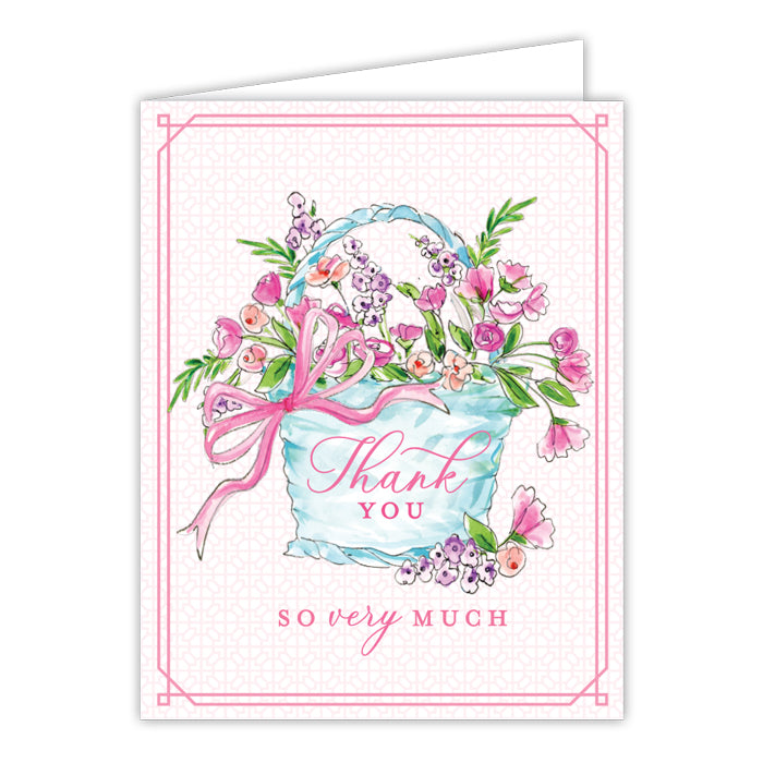 Handpainted Thank You Greeting Card