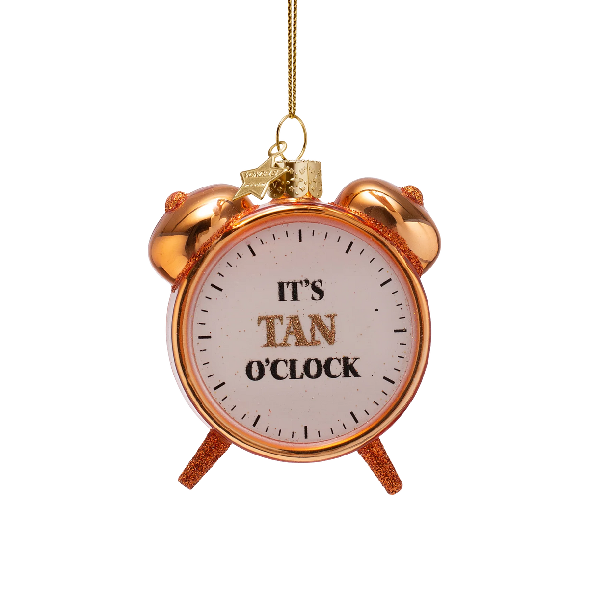 Tan O'Clock Ornament