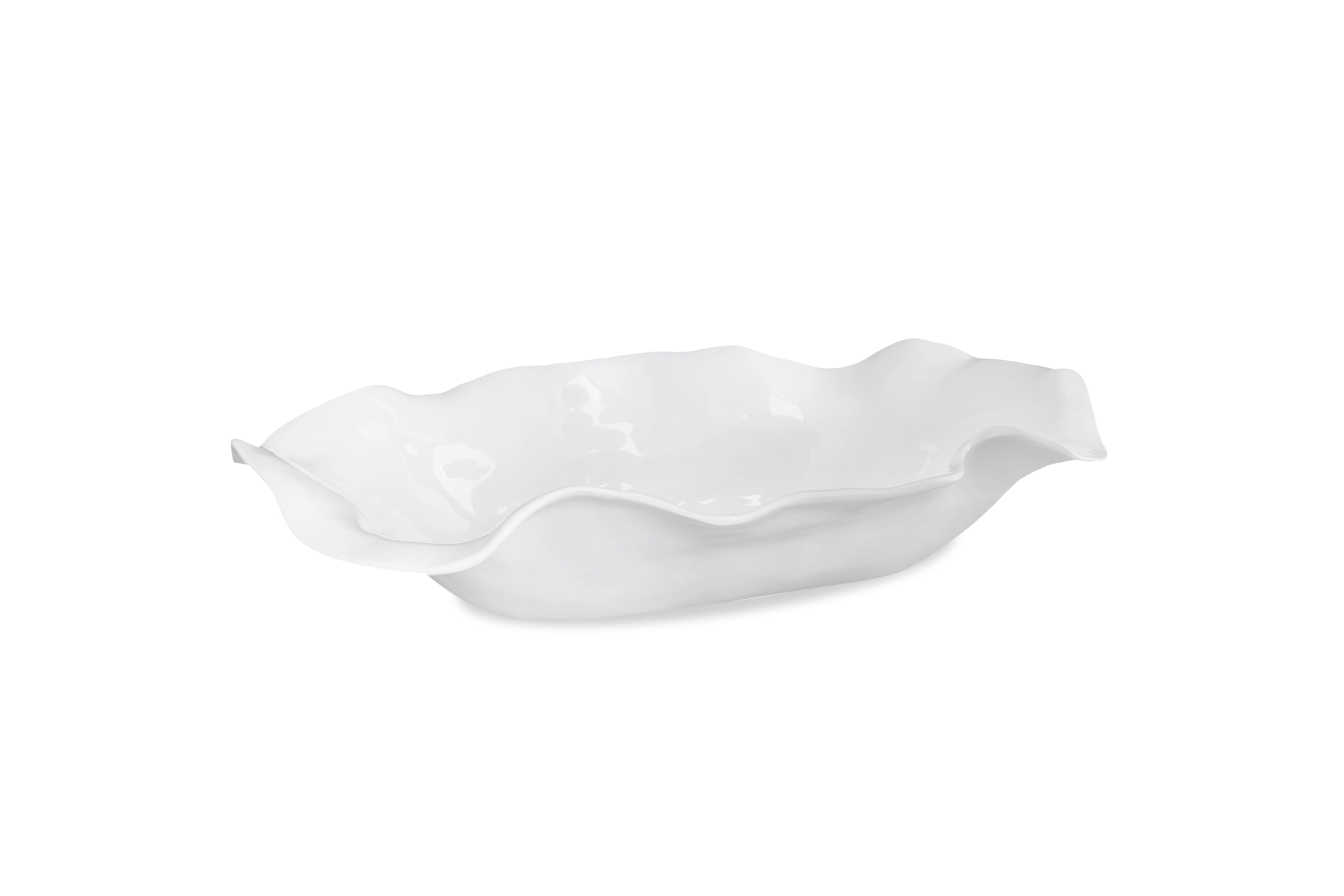 VIDA Havana Extra Lg Oval Centerpiece (White)