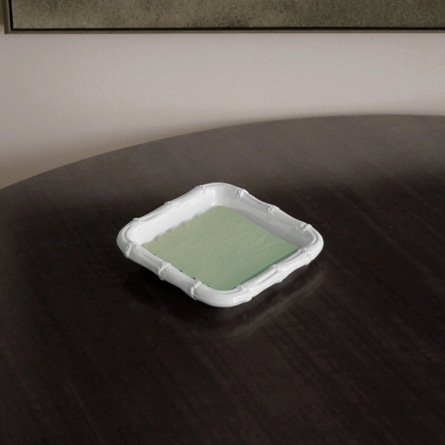 VIDA Bamboo Beverage Napkin Holder (White)