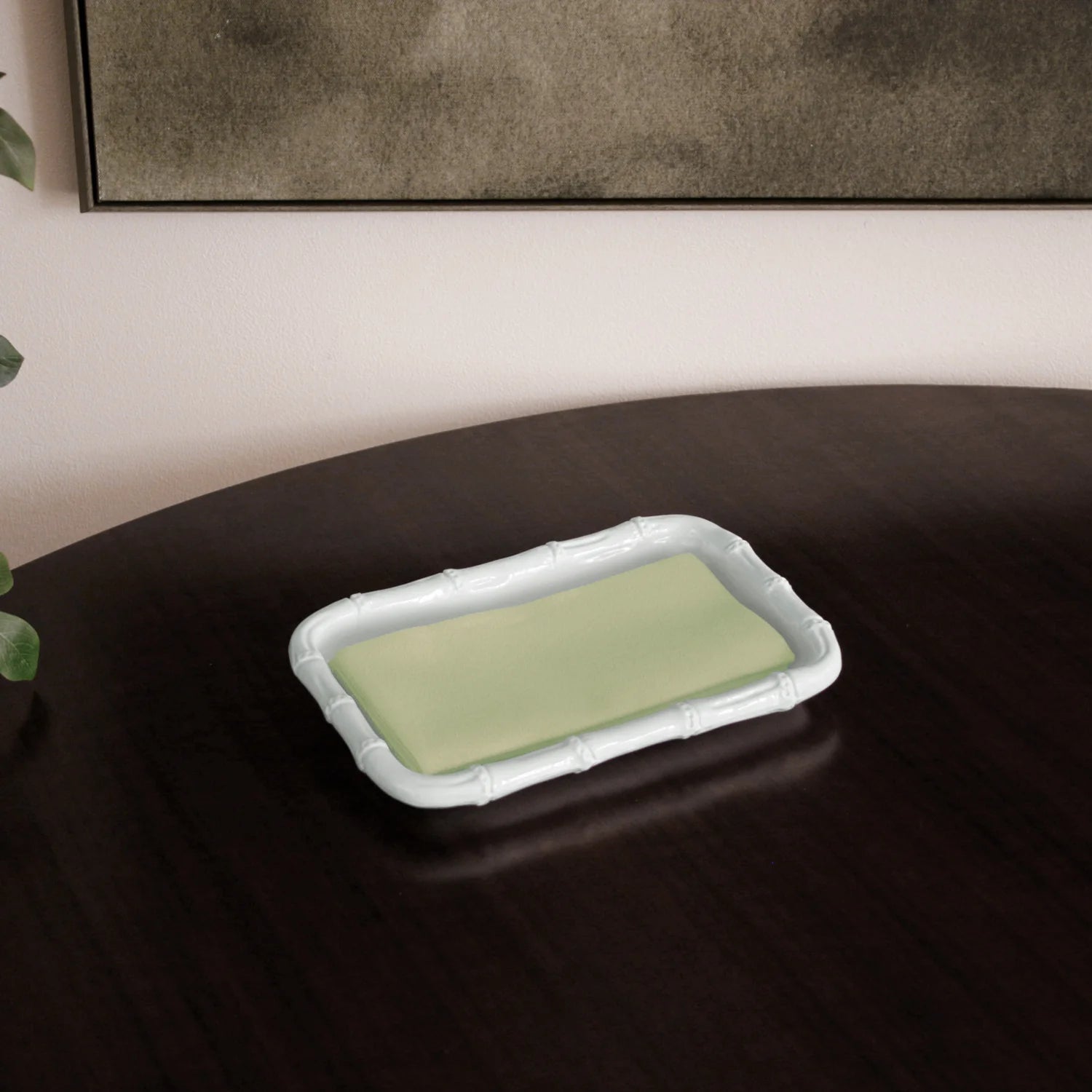 VIDA Bamboo Guest Towel Holder (White)