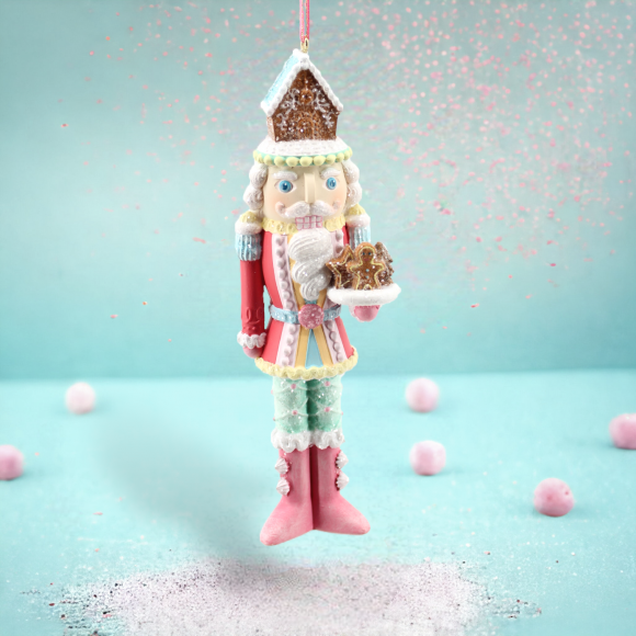 Pink Nutcracker Ornament - 6 in