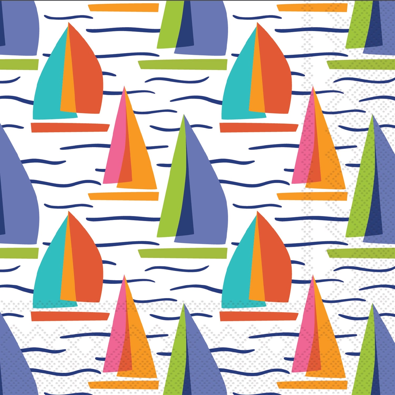Bright Sails Paper Cocktail Napkins