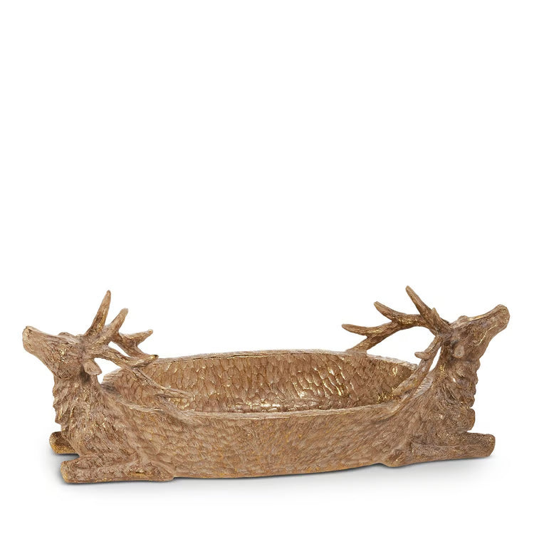 Carved Deer Bowl