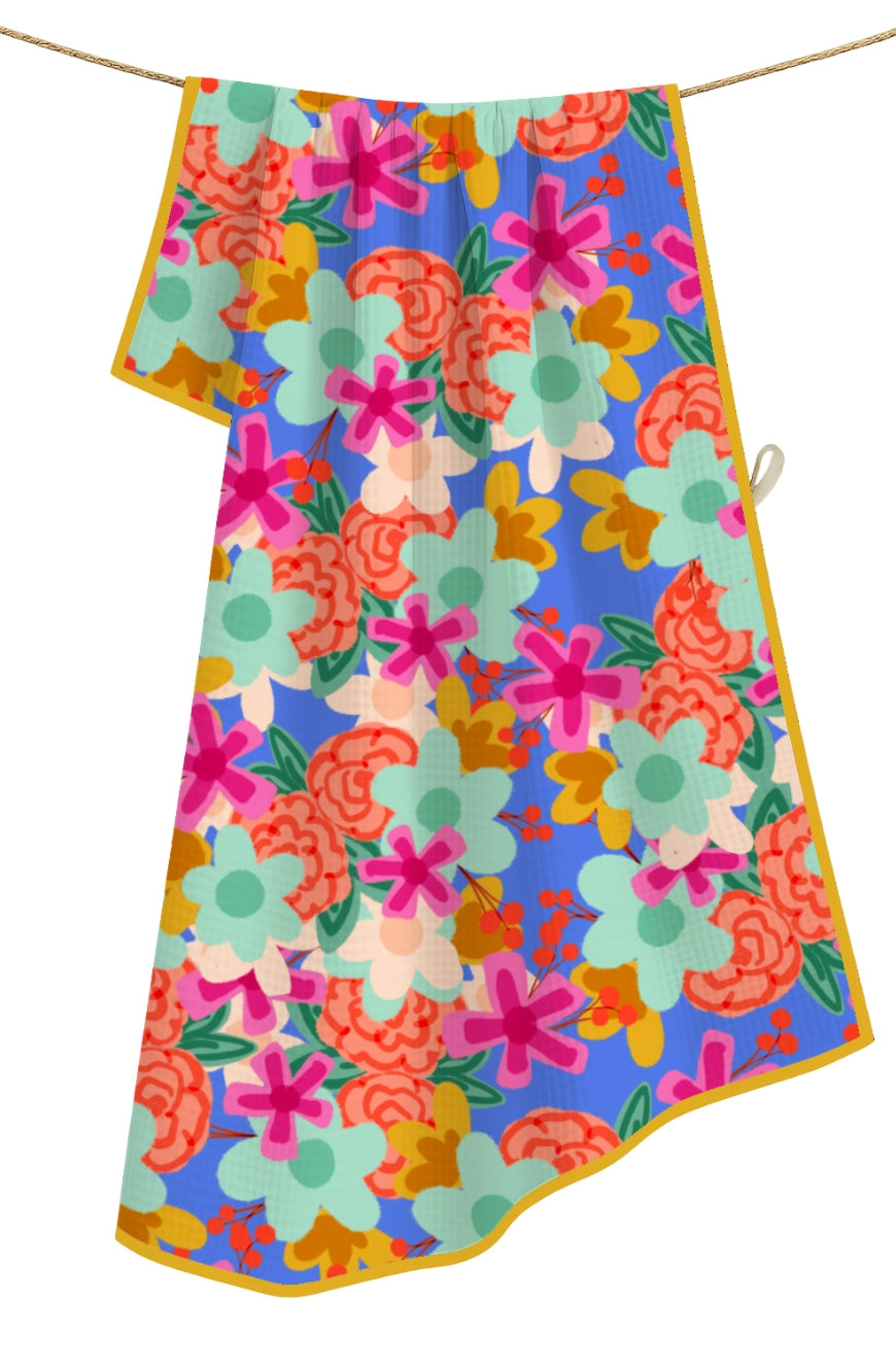 Everette Floral Microfiber Tea Towel