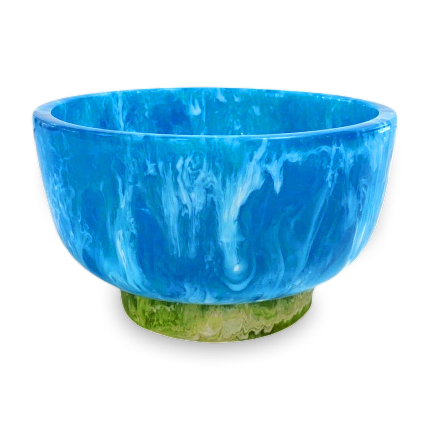 Resin Rio Small Bowls with Base (Blue and Green)