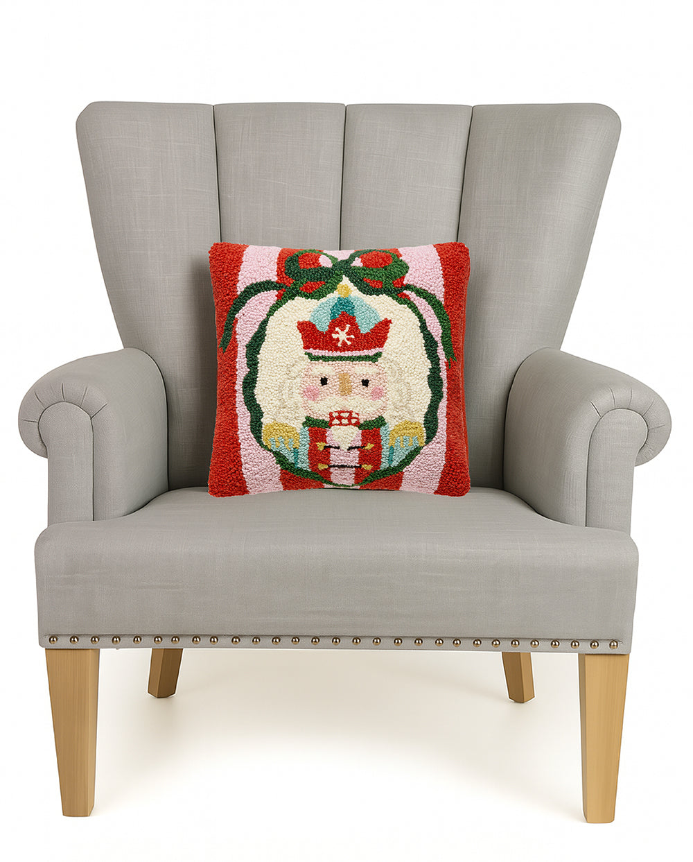 Holiday Frames Nutcracker Hook Pillow
