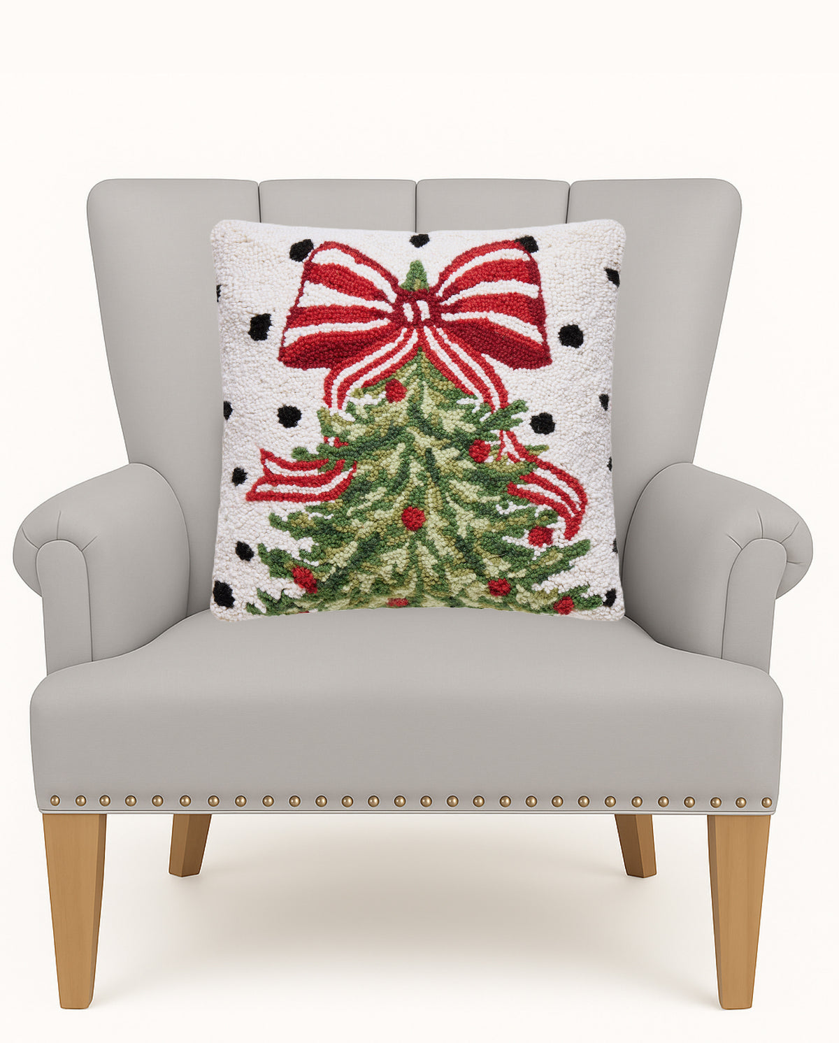 Polka Dot Tree Hook Pillow