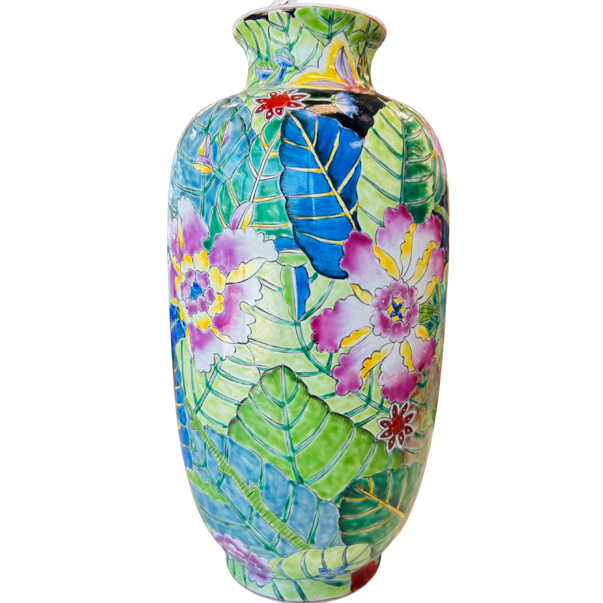 SEMI-OLD TOBACCO LEAF VASE
