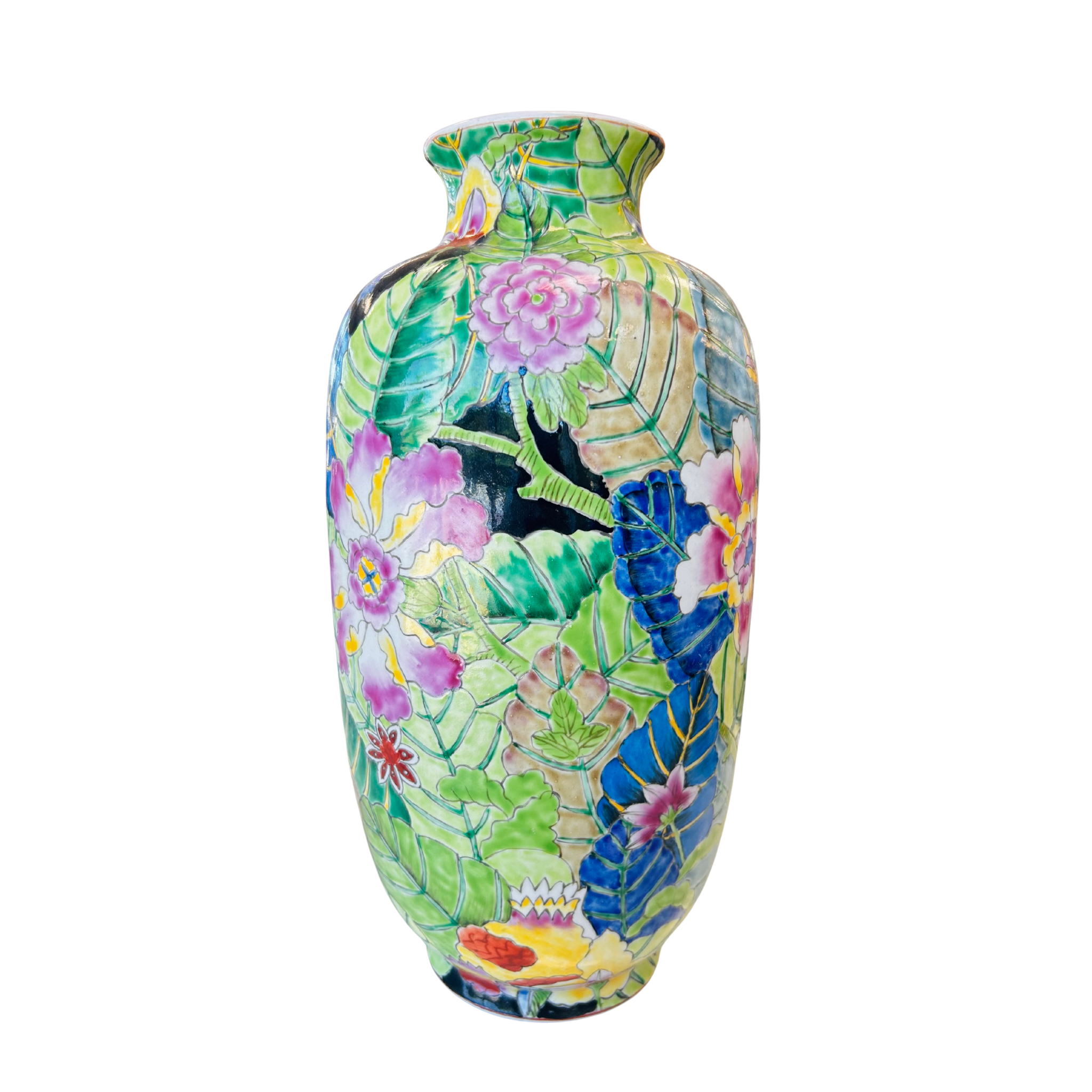 SEMI-OLD TOBACCO LEAF VASE