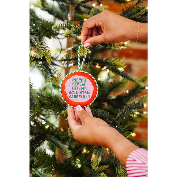 Gossip Needlepoint Ornament