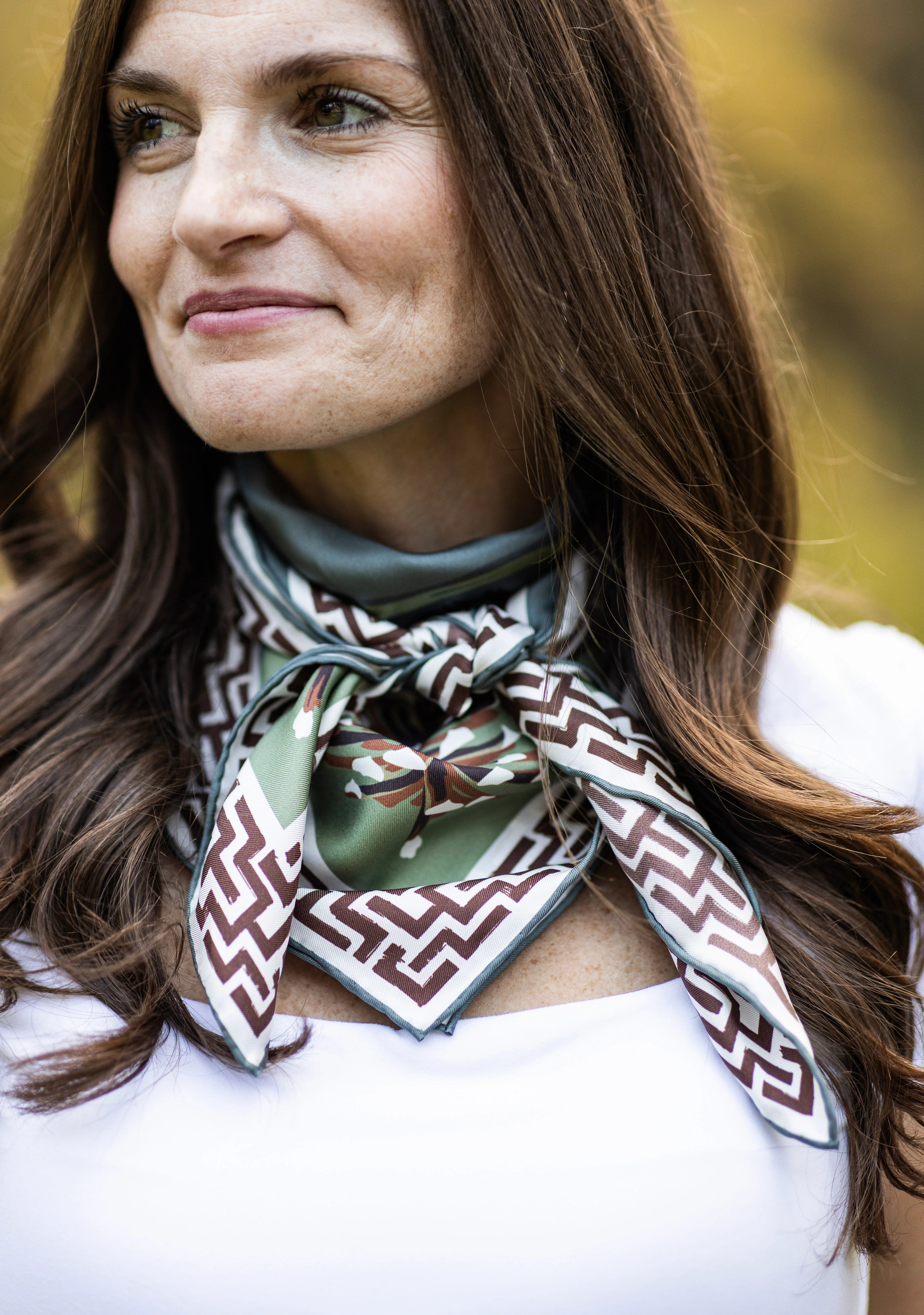 Swamp Ocmulgee Alligator Silk Scarf