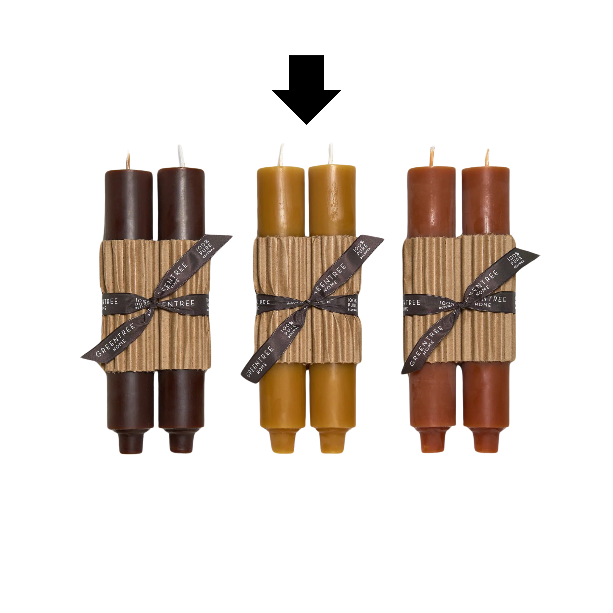 9" Column Taper Candle - Natural