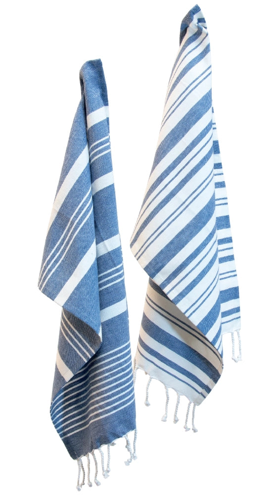 Blue Stripes Tea Towel