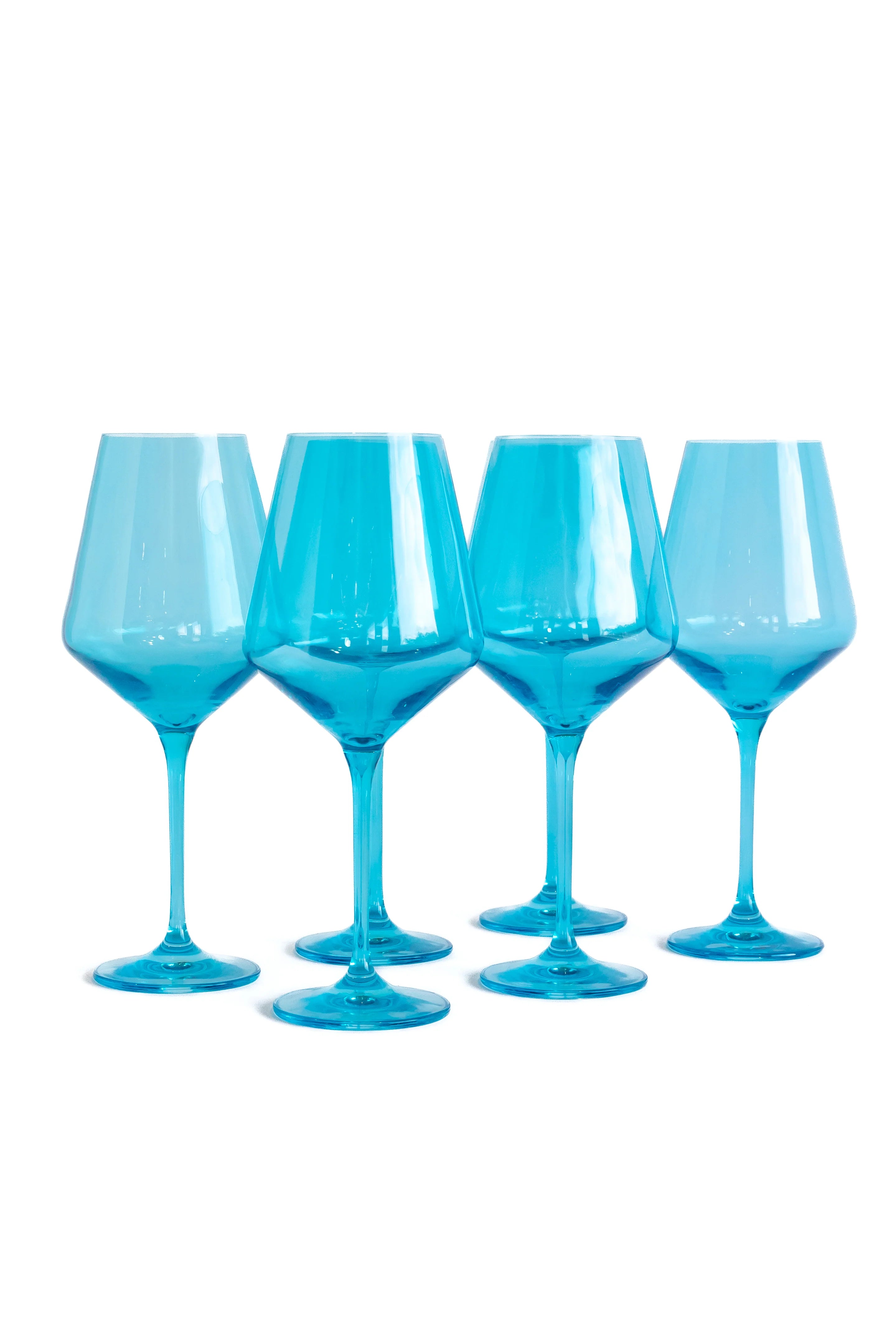 Estelle Wine Stemware - Bundle - Ocean Blue