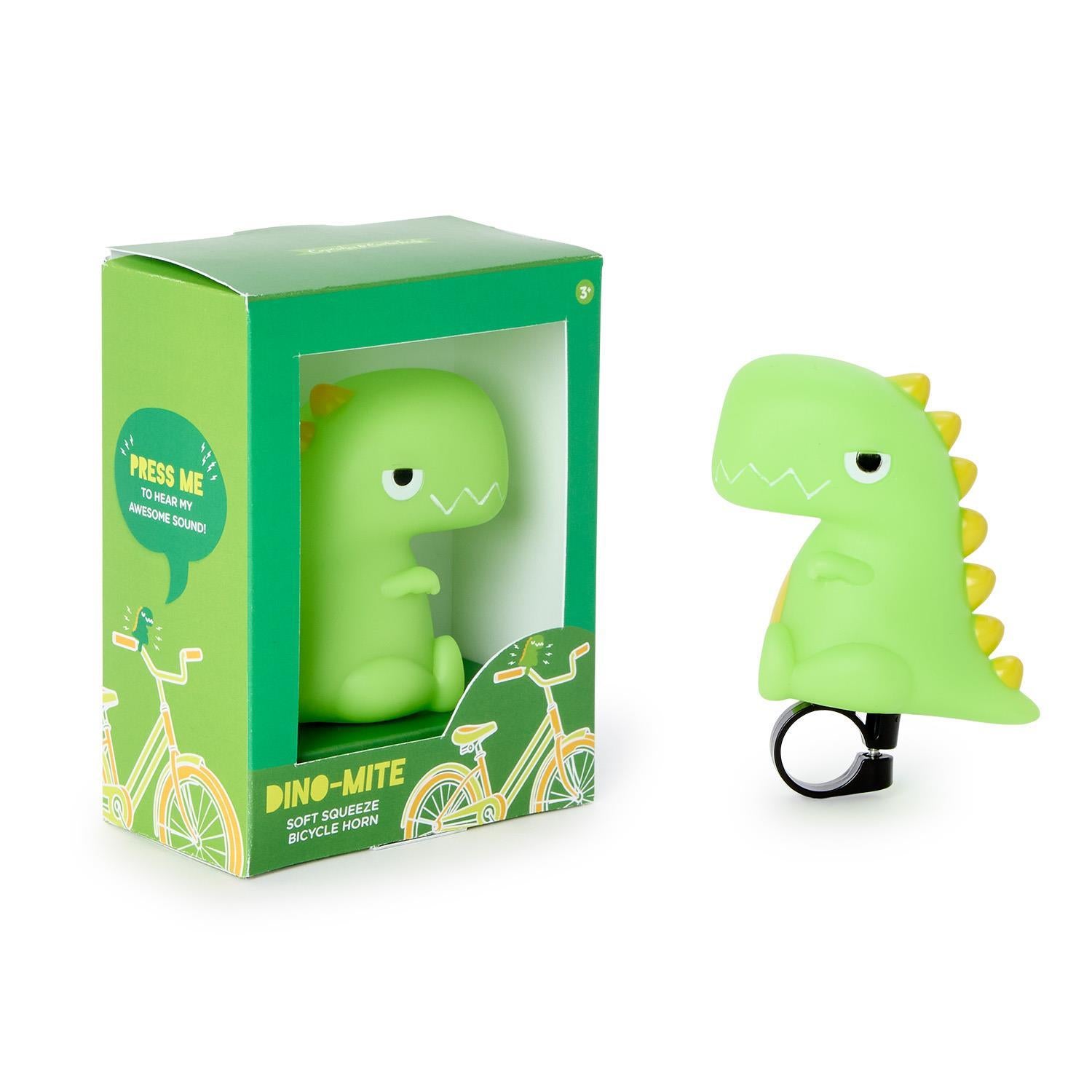 Dinosaur Soft Squeezable Bicycle Horn in Gift Box