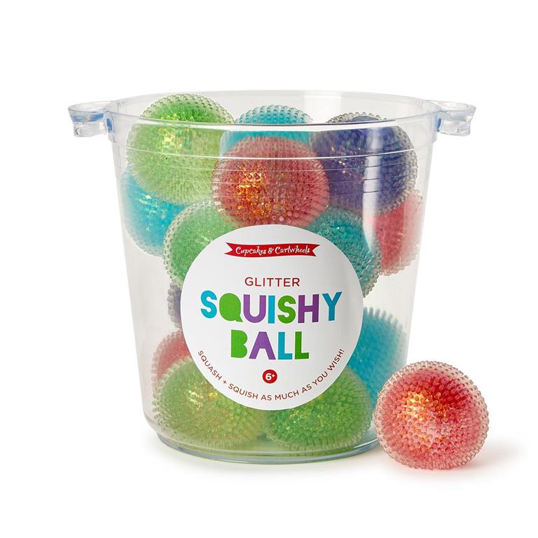 Purple Glitter Squishy Ball