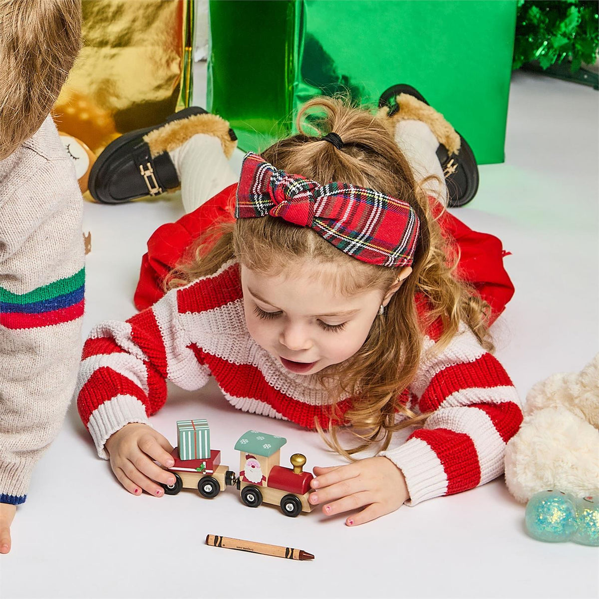 Santa's Wooden Magnetic Train Set