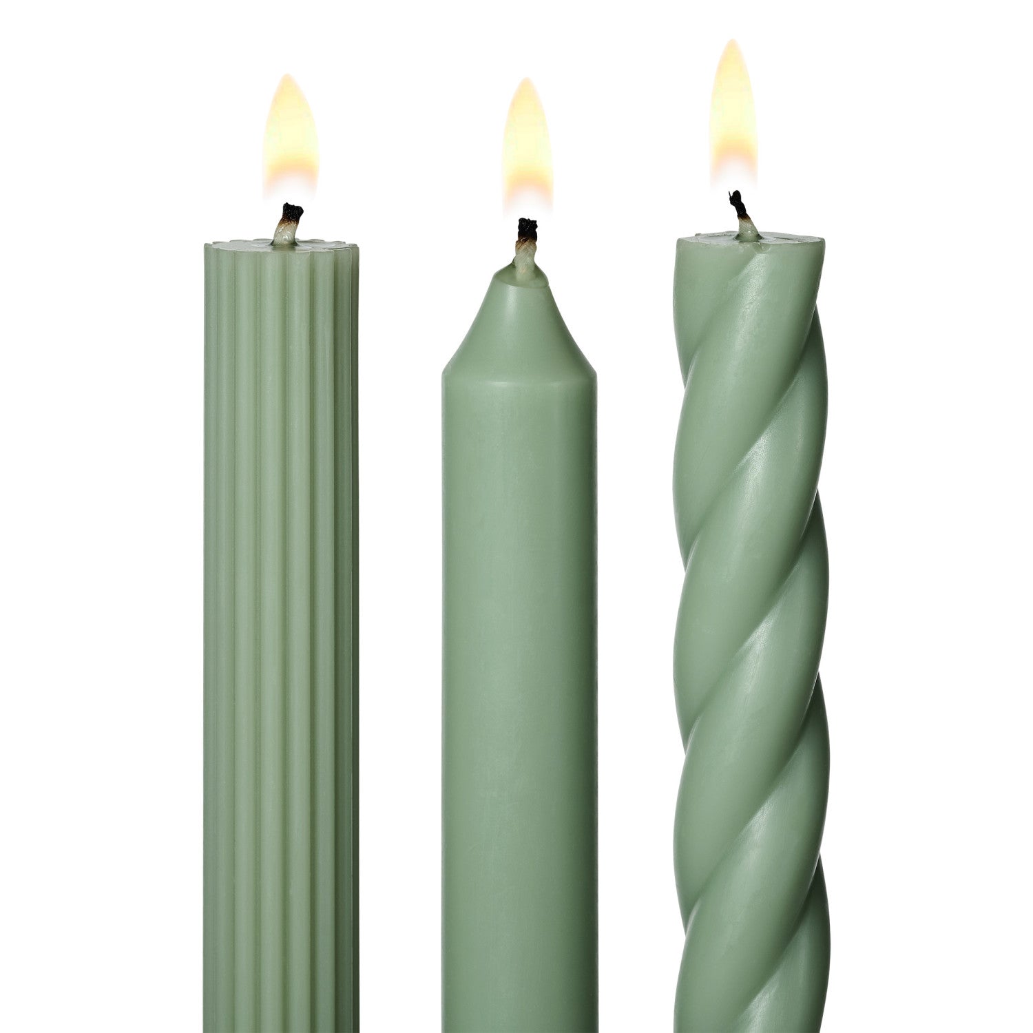 Hinoki Sage Taper Candle | Pack of 3