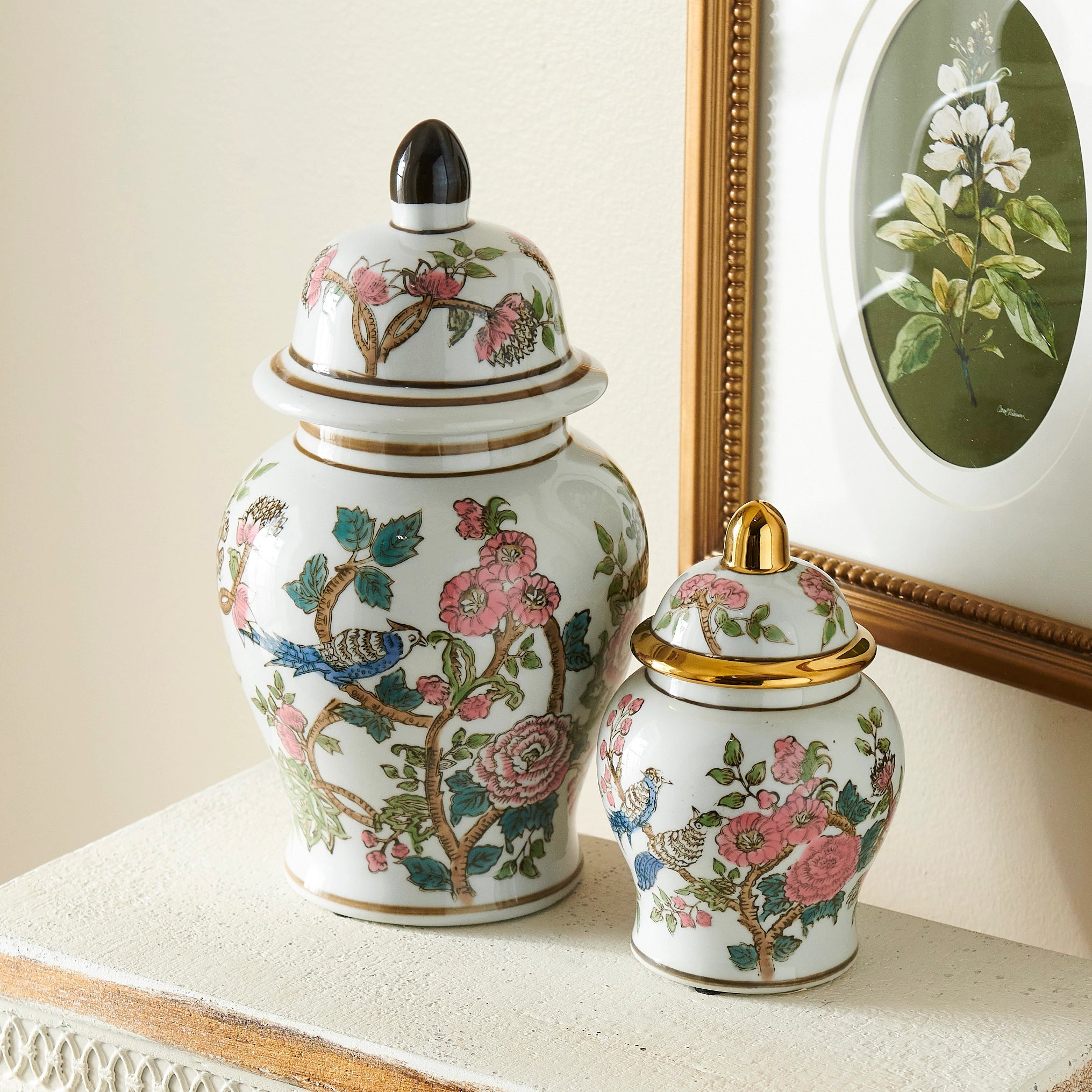 Bird Ginger Jar