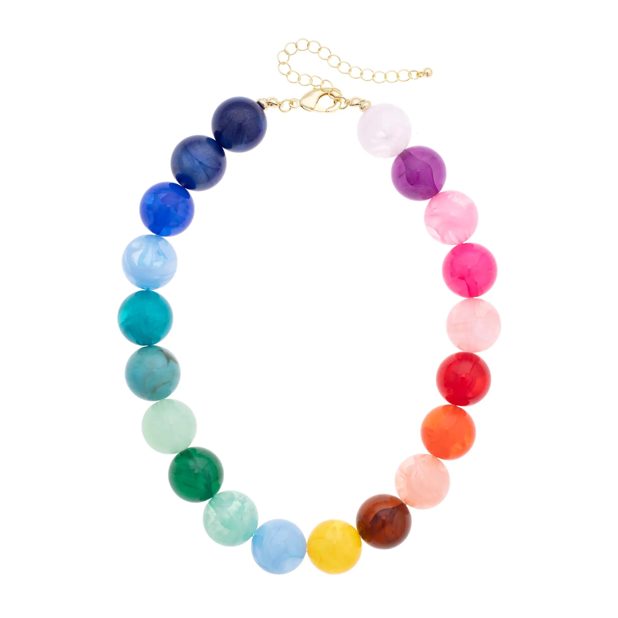 Marjorie Beaded Gumball Game Day Necklace