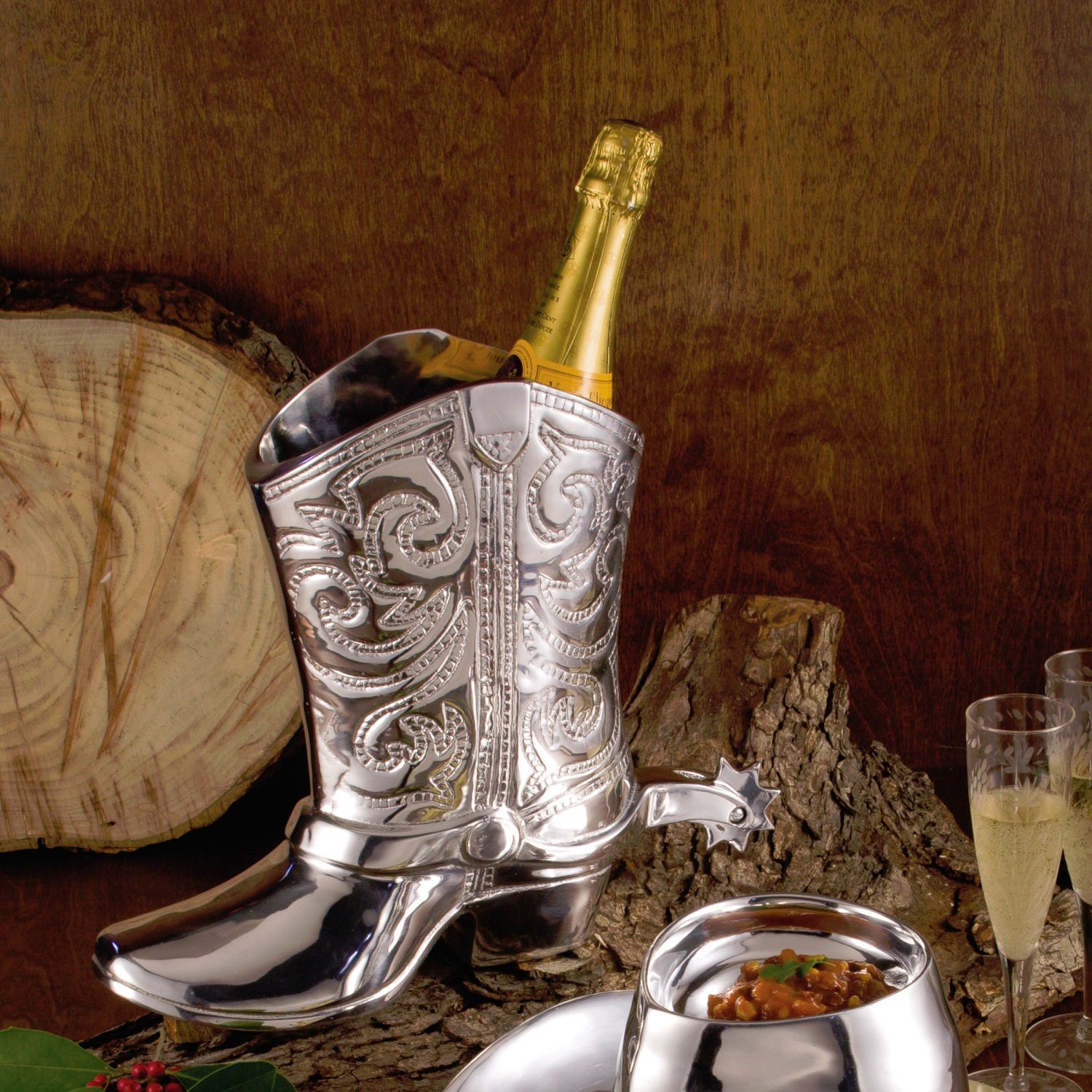 WESTERN Cowboy Boot Wine Bucket