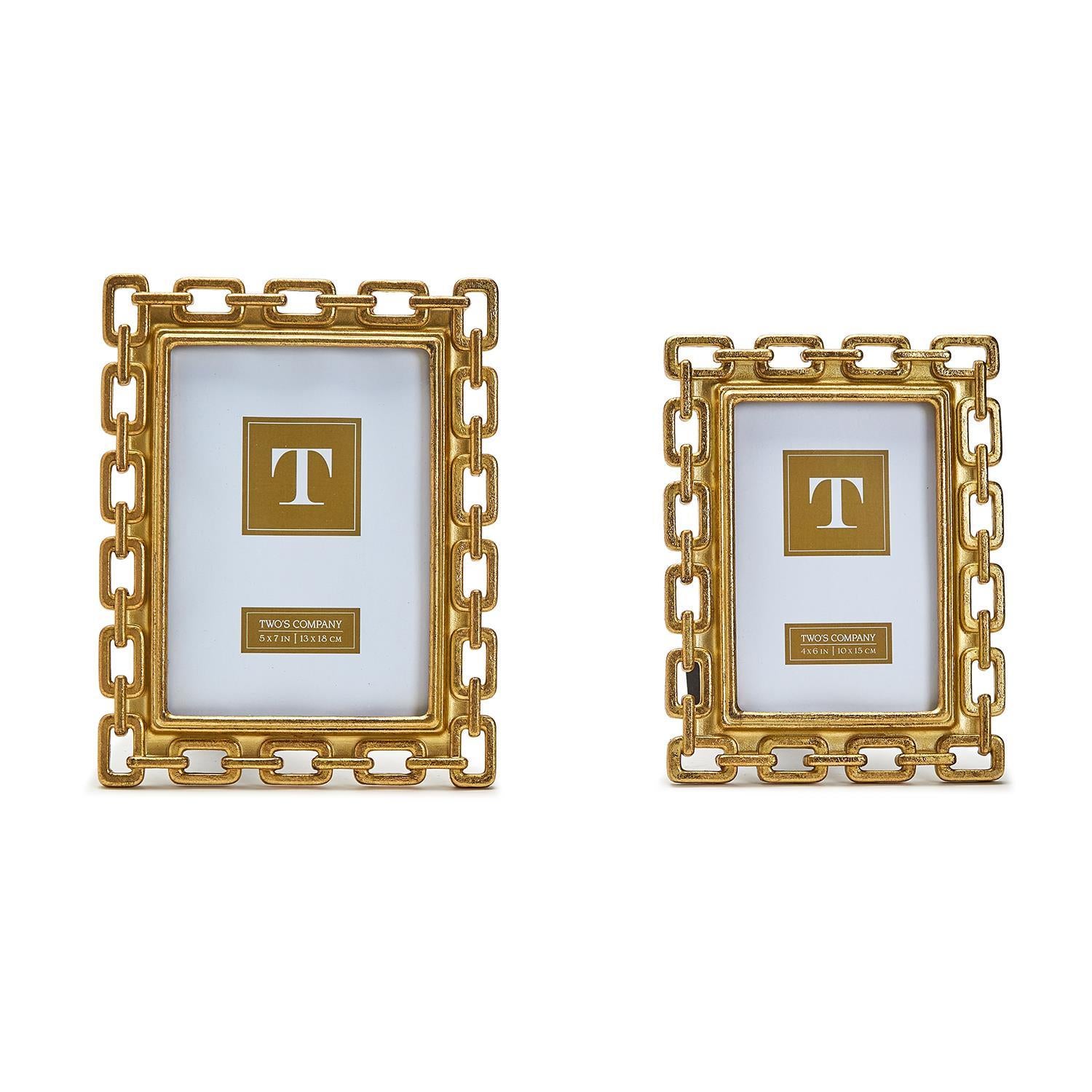 4"X6" Gold Chain Photo Frame