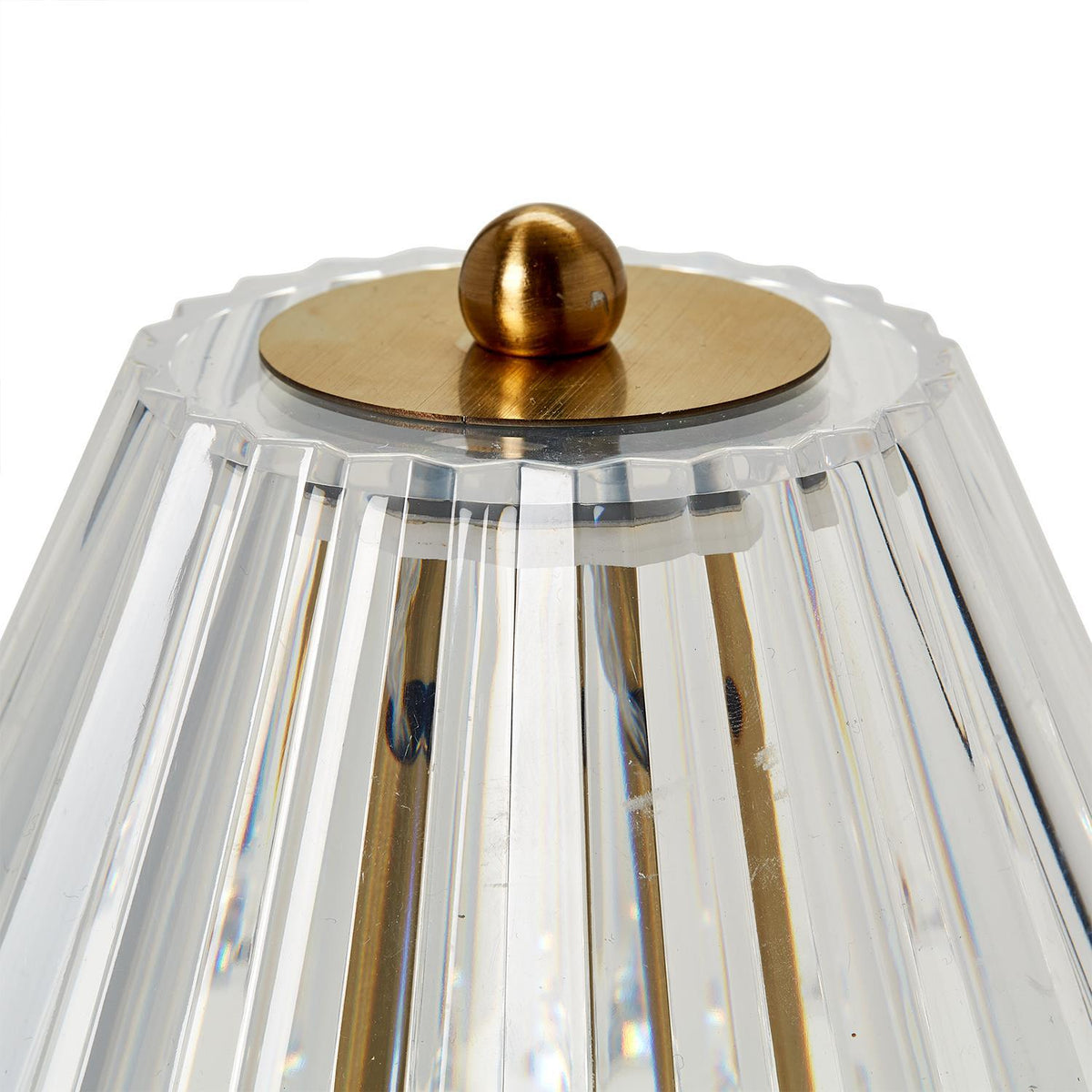 LED Portable Cordless Table Lamp with Acrylic Shade