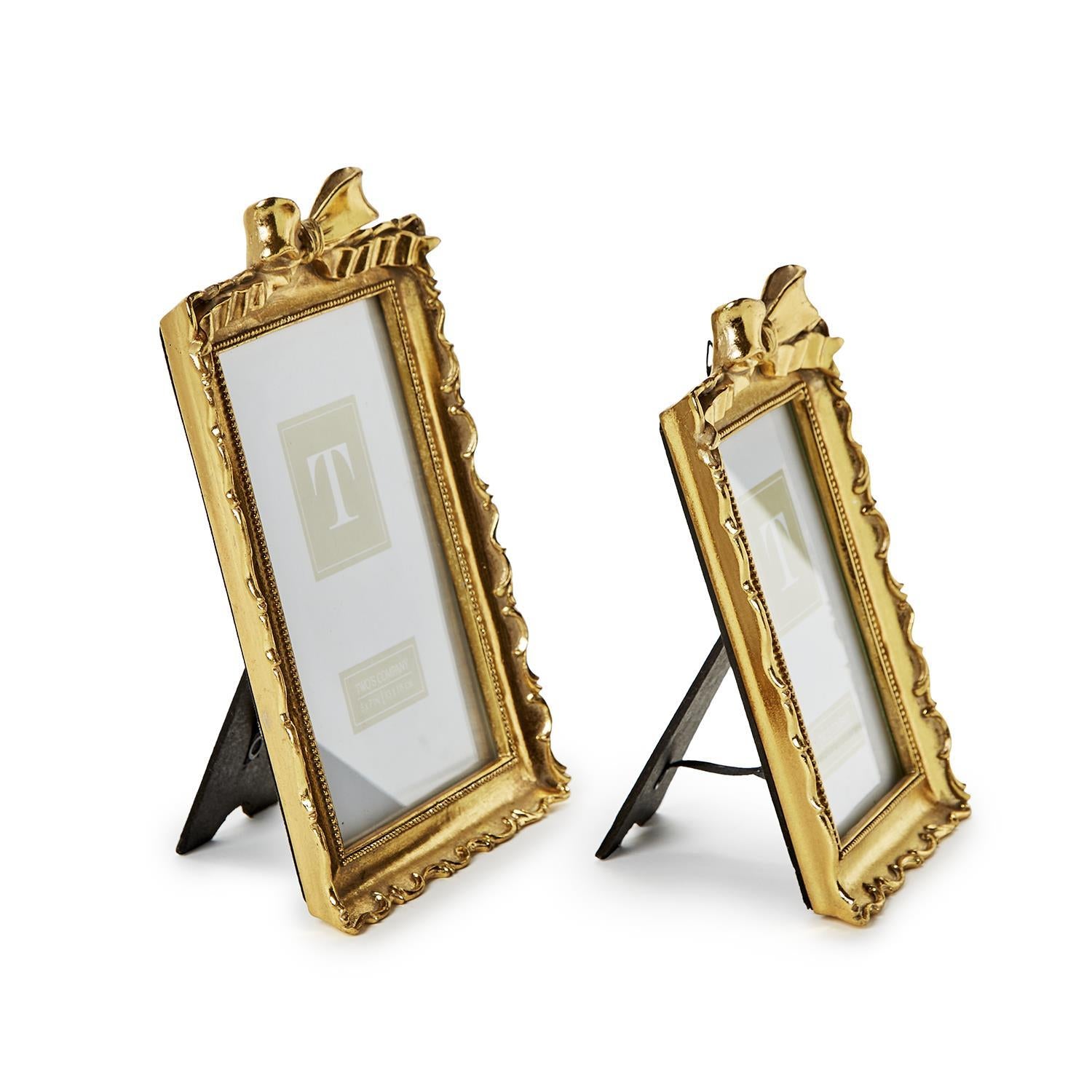 Gold Frame with Accent Bow