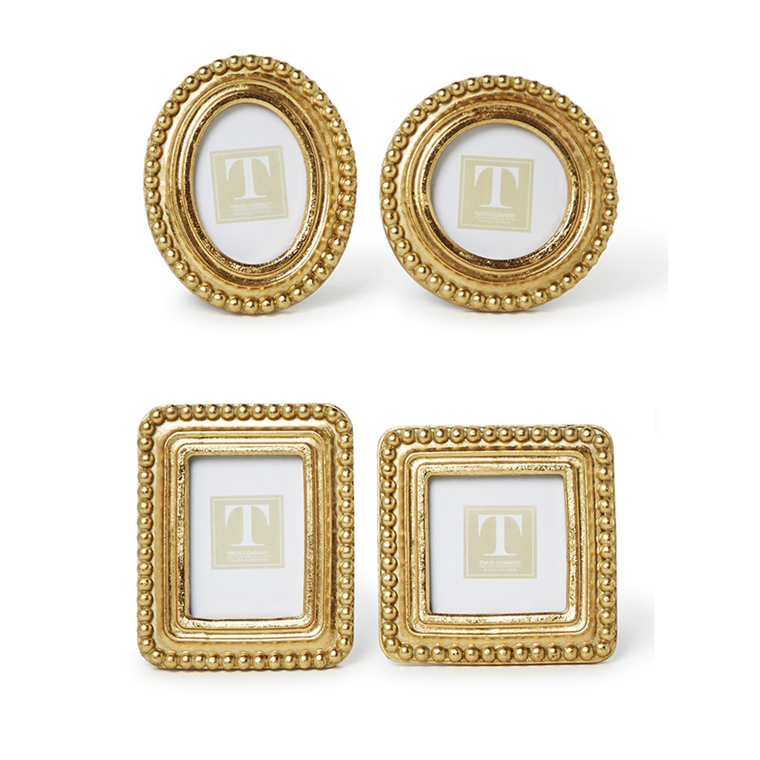 Beaded Texture Gold Photo Frame
