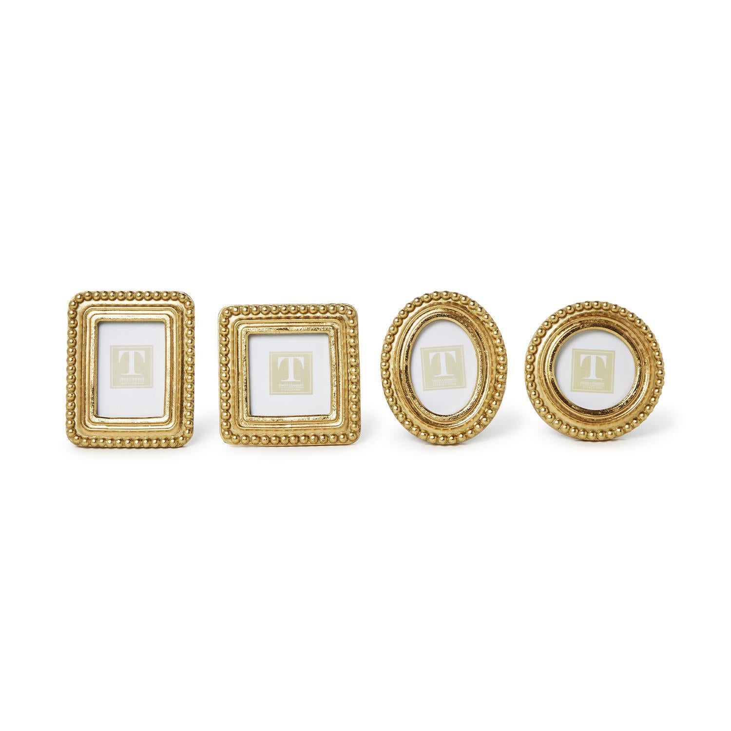 Beaded Texture Gold Photo Frame