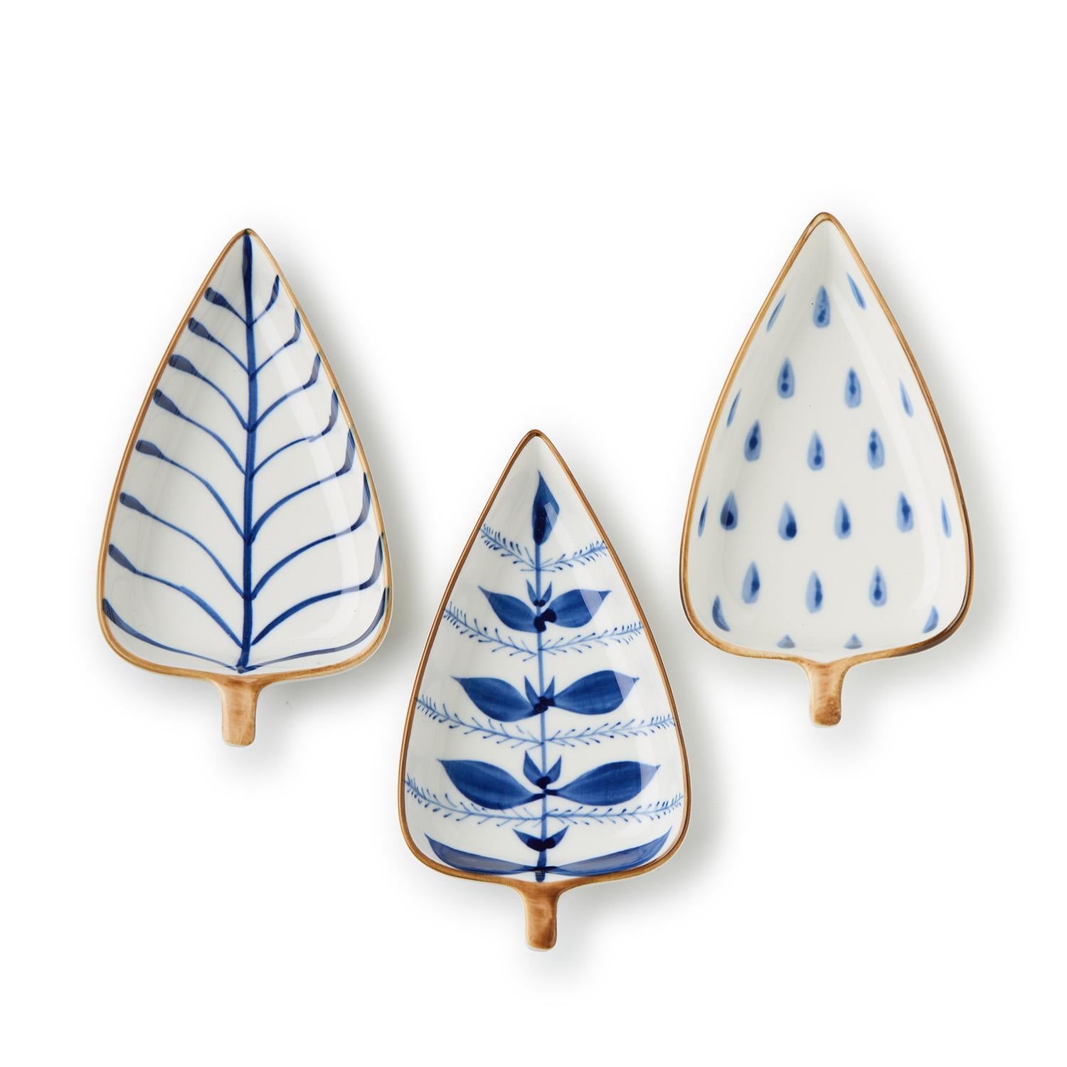 Vines Blue Beauty Trinket Dish