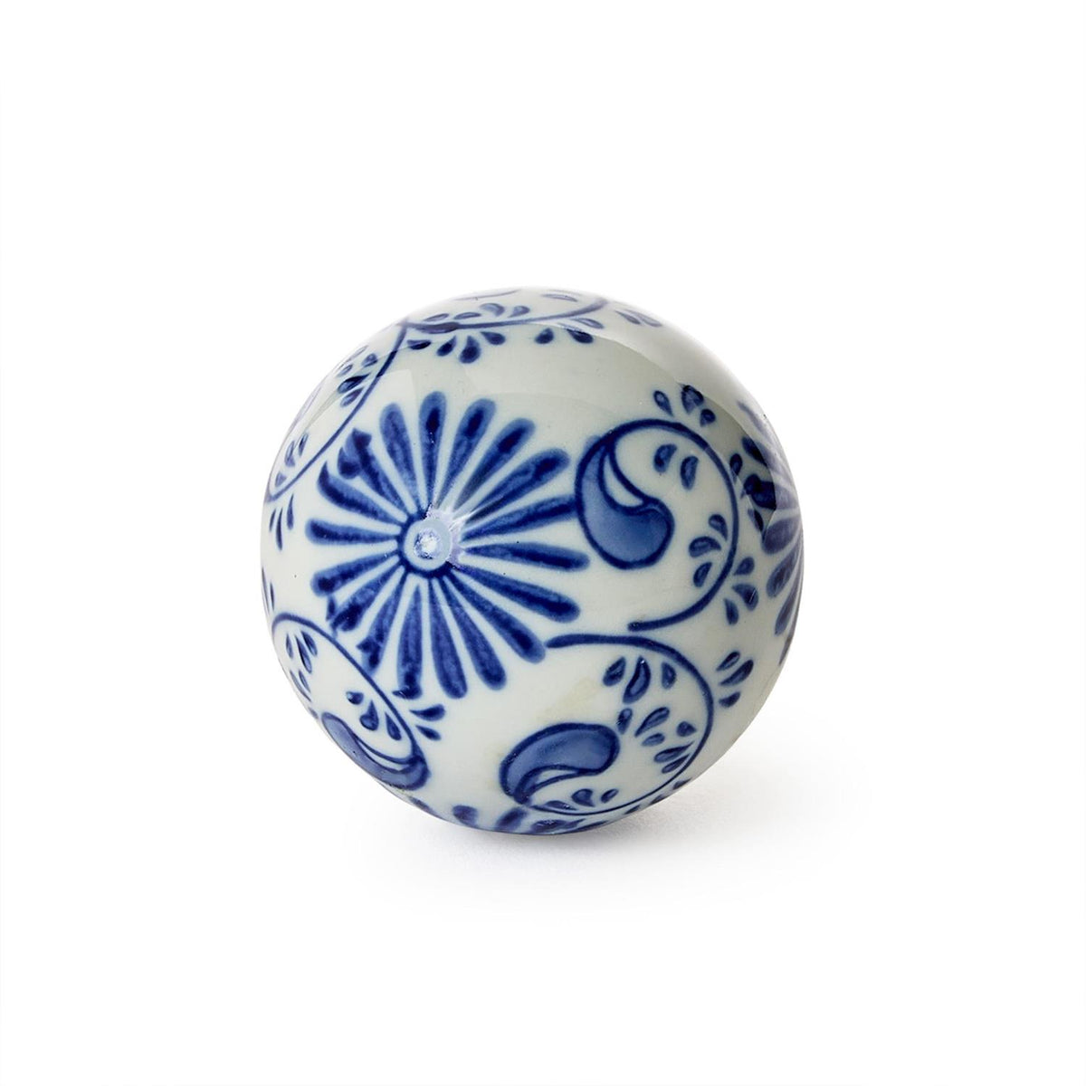 Set of 6 | Blue and White Decorative Balls