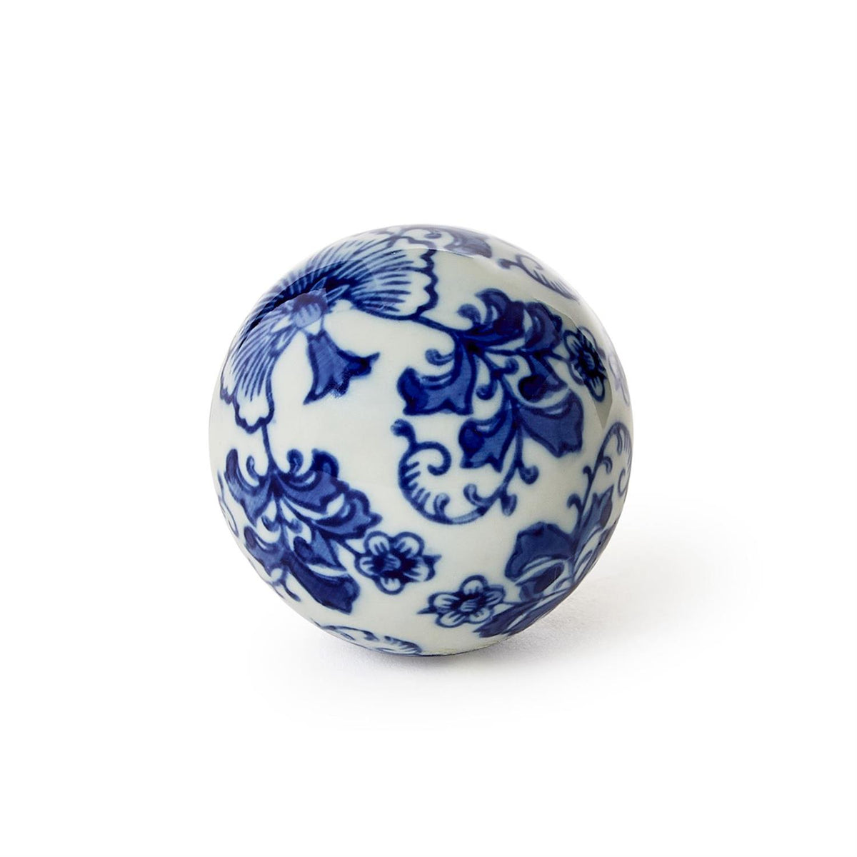 Set of 6 | Blue and White Decorative Balls