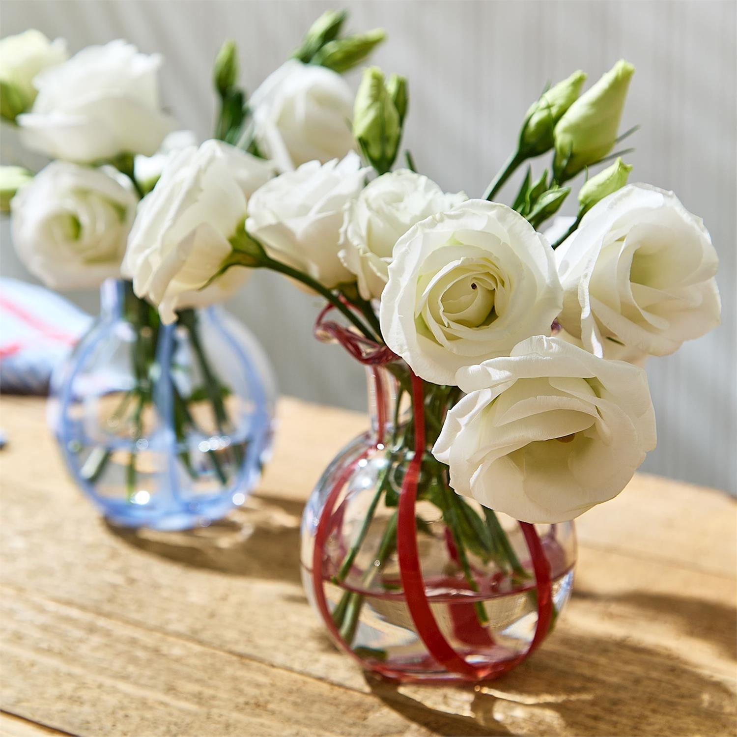 Ruffled Ribbon Vase
