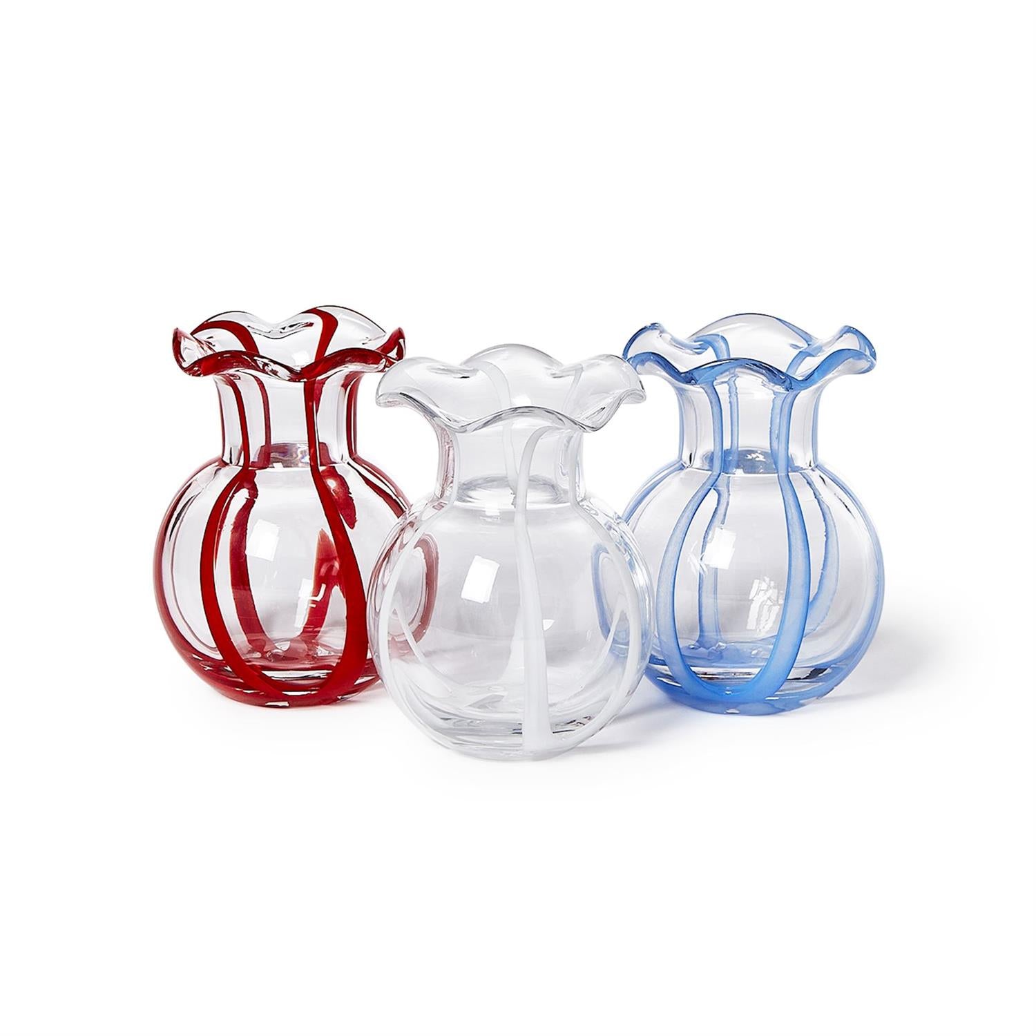 Ruffled Ribbon Vase