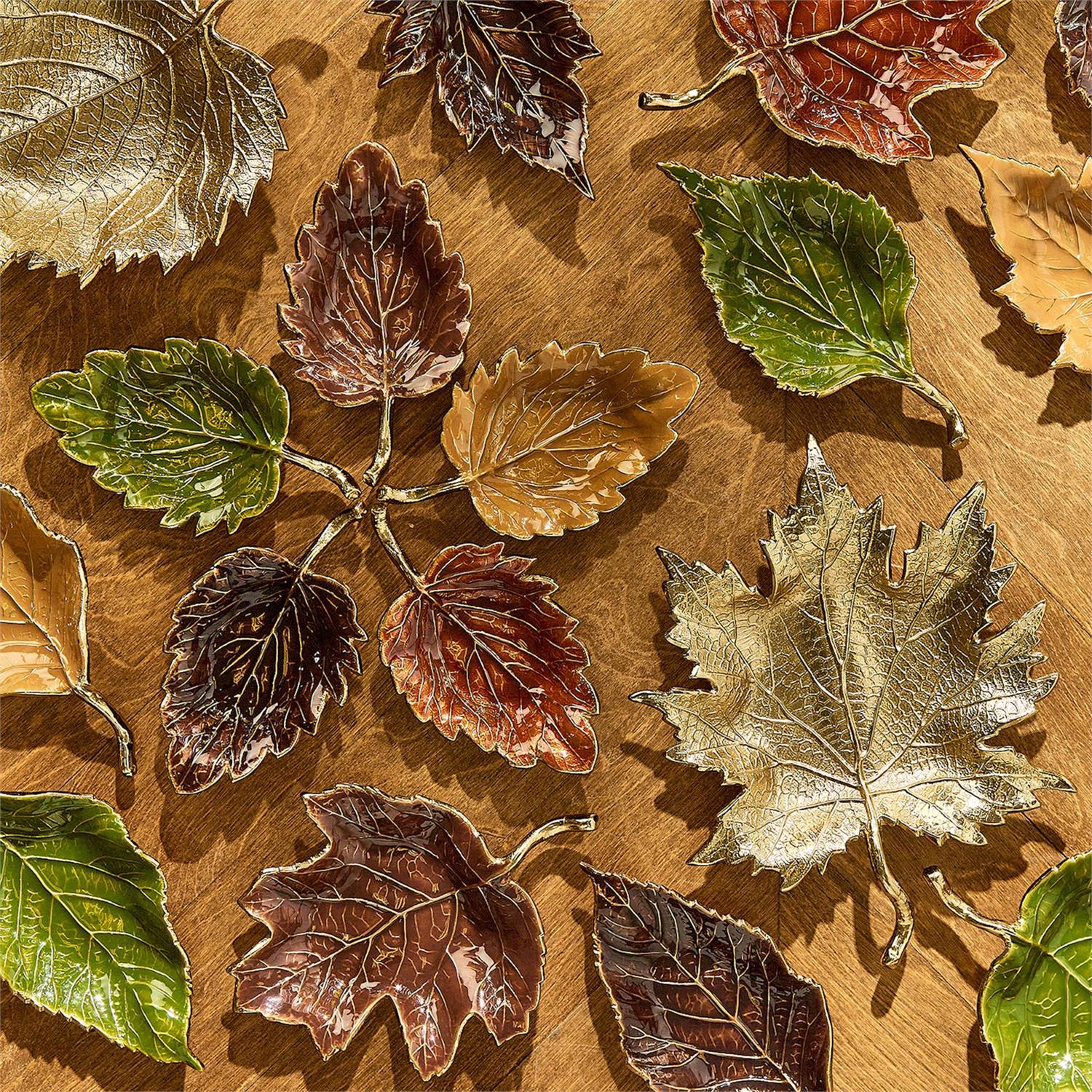Golden Leaf Tray/Bowl