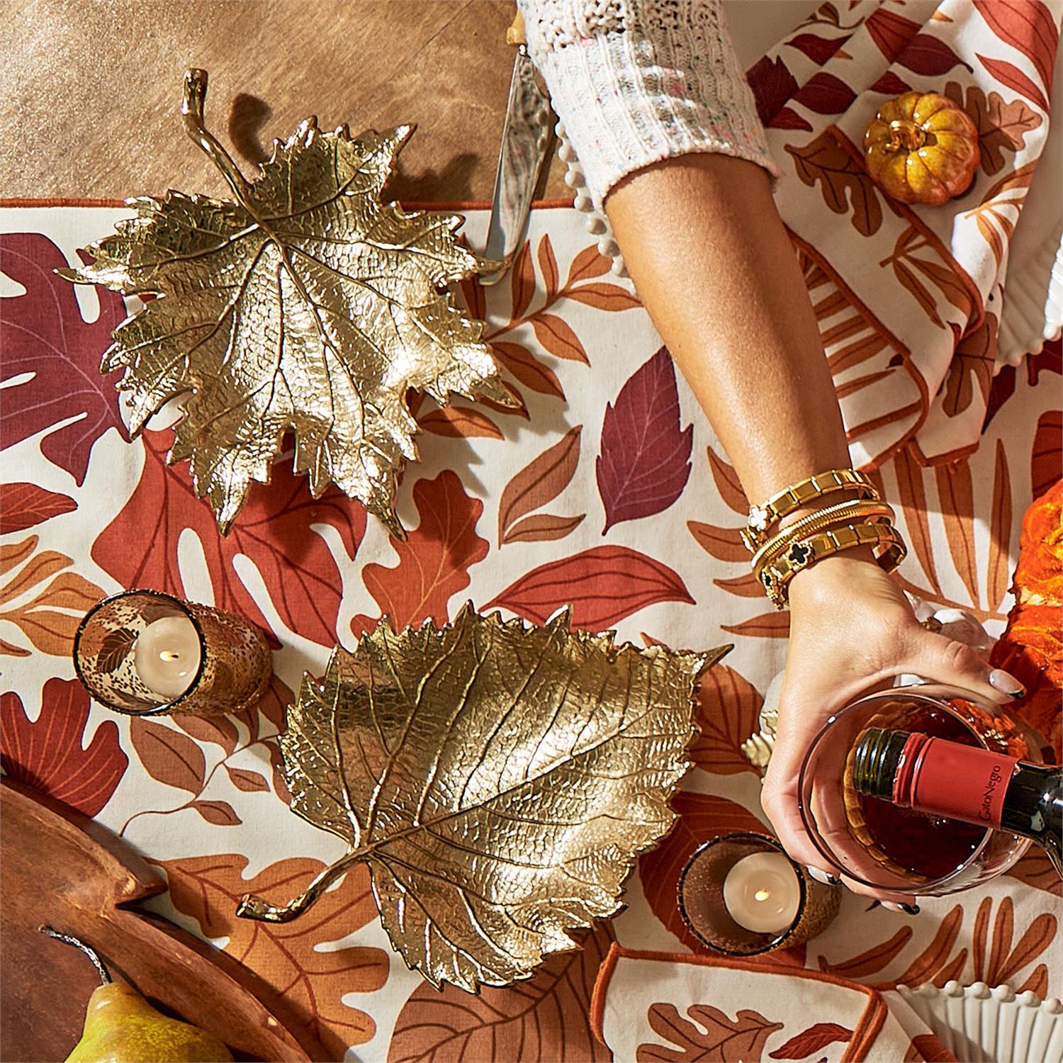 Golden Leaf Tray/Bowl