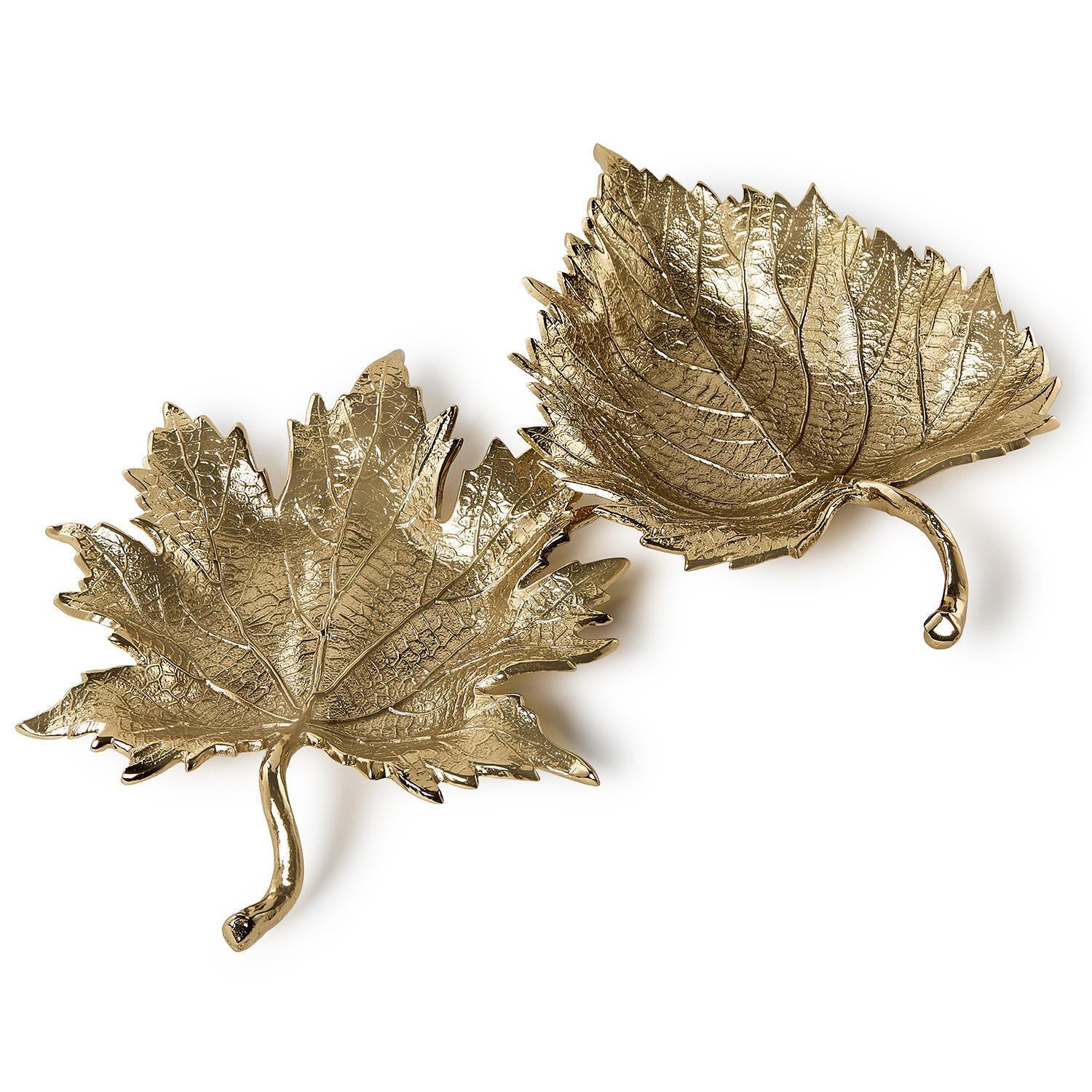 Golden Leaf Tray/Bowl