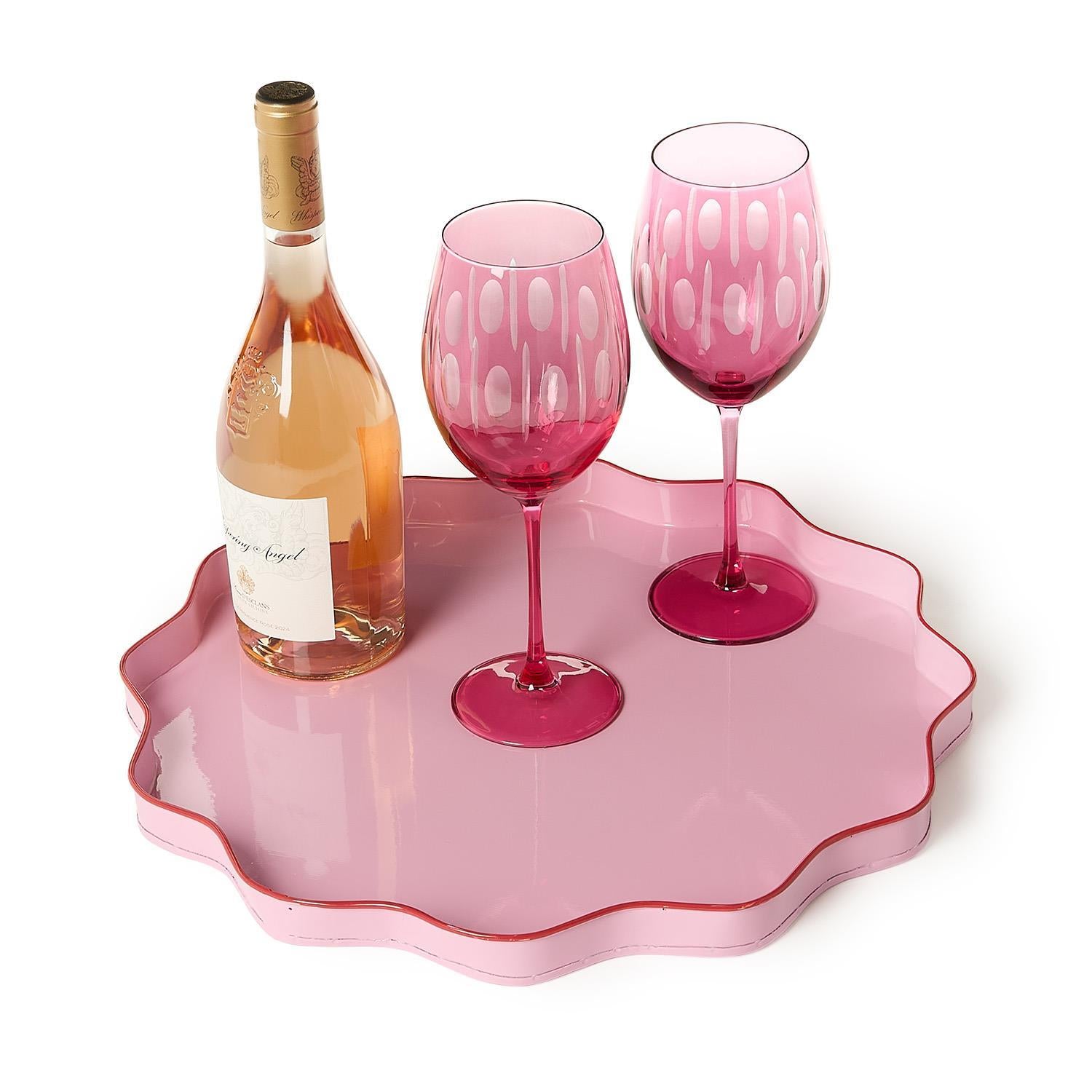 Scalloped Round Trays