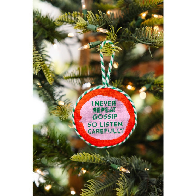 Gossip Needlepoint Ornament