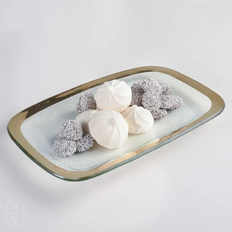 Roman Antique Rectangle Asparagus Bowl - Gold