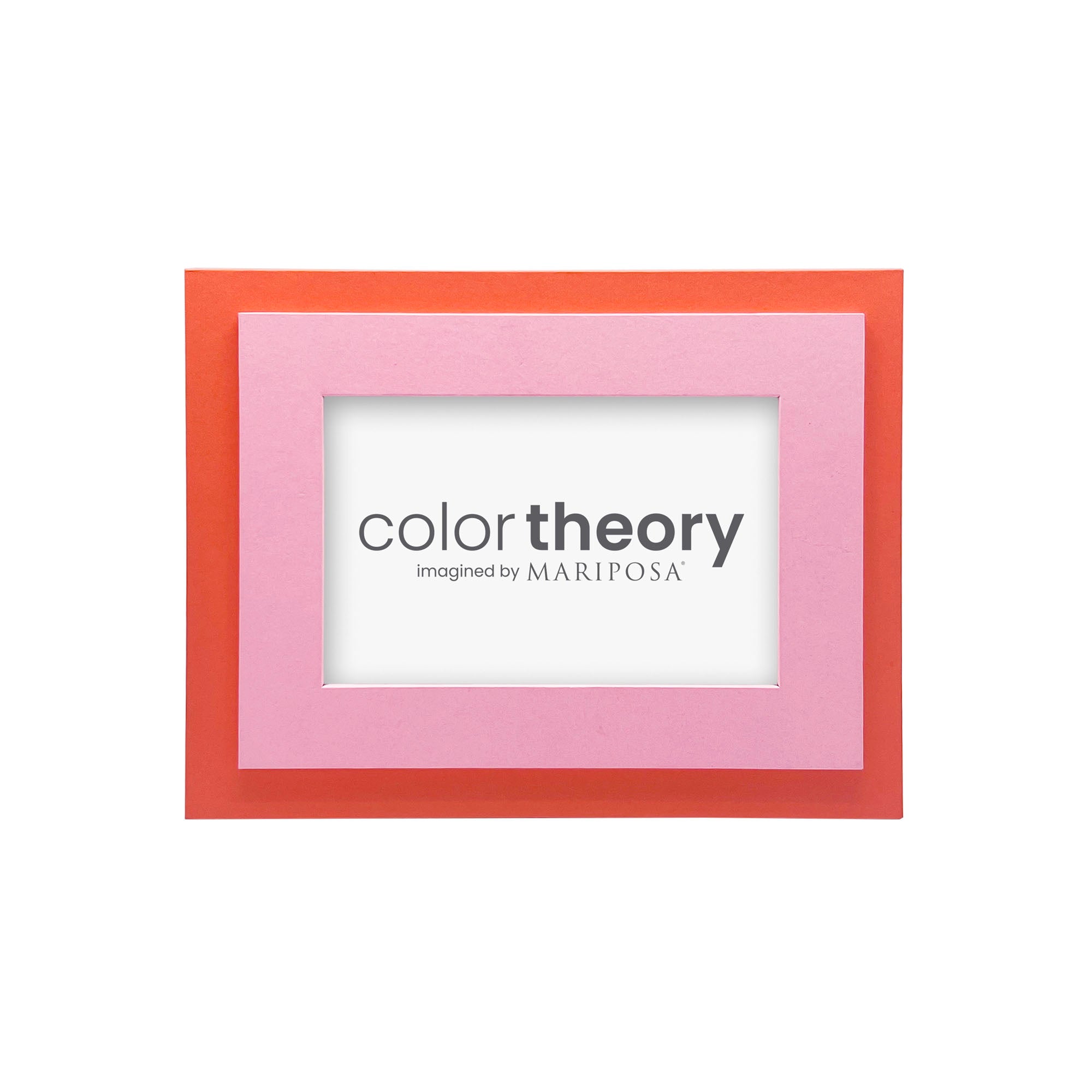 Tiered Pink and Tangerine 4x6 Frame