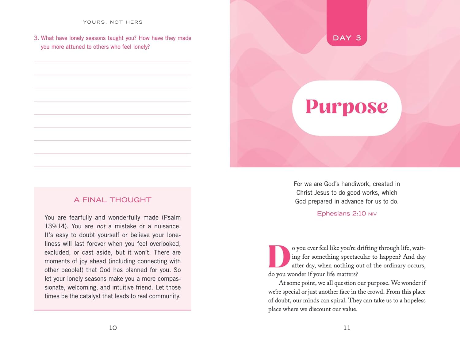 Yours, Not Hers: 40 Devotions to Stop Comparisons and Love Your Life