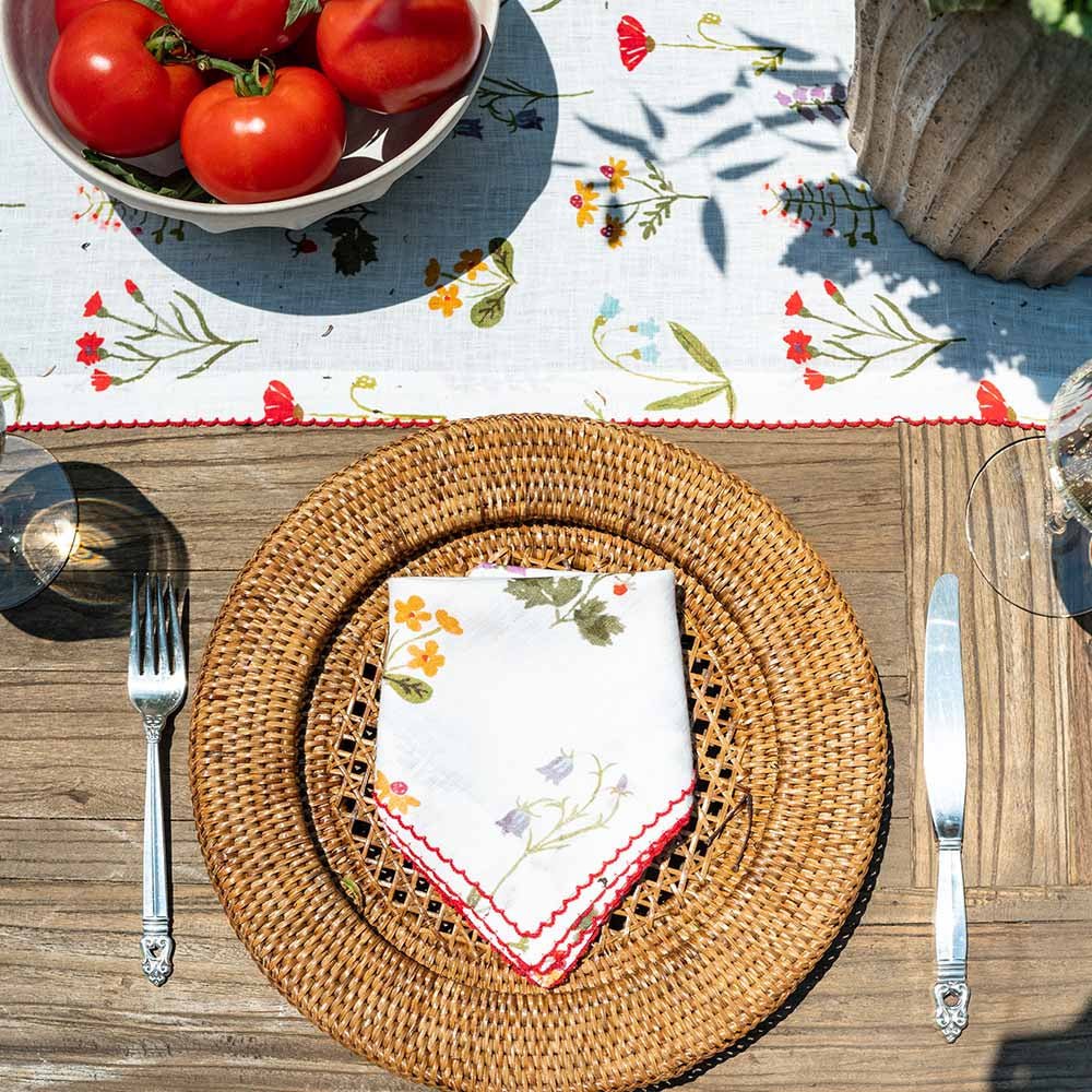 Botanical Garden Linen Napkin | Set Of 4