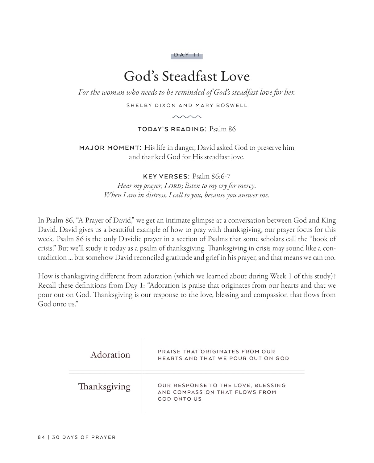 30 Days of Prayer: A Bible Study in Psalms